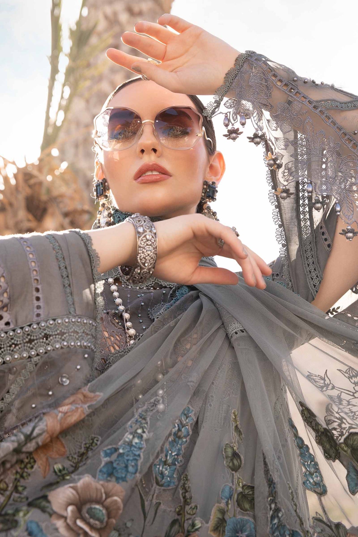 Maria B | Voyage a' Luxe Lawn | D-2407-B -  Maria B Luxury - Original Designer Dress - House of Maryam