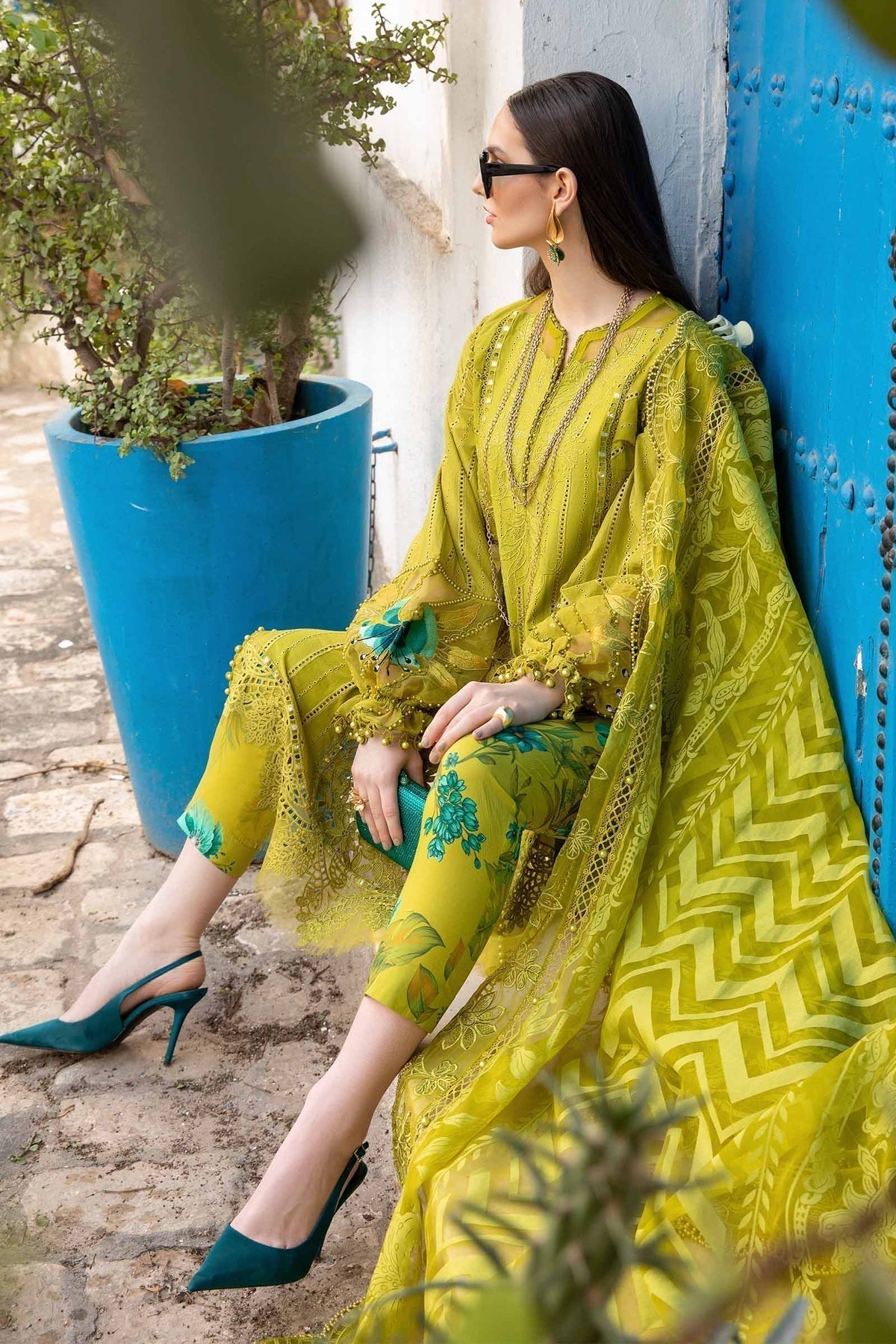 Maria B | Voyage a' Luxe Lawn | D-2408-A -  Maria B Luxury - Original Designer Dress - House of Maryam