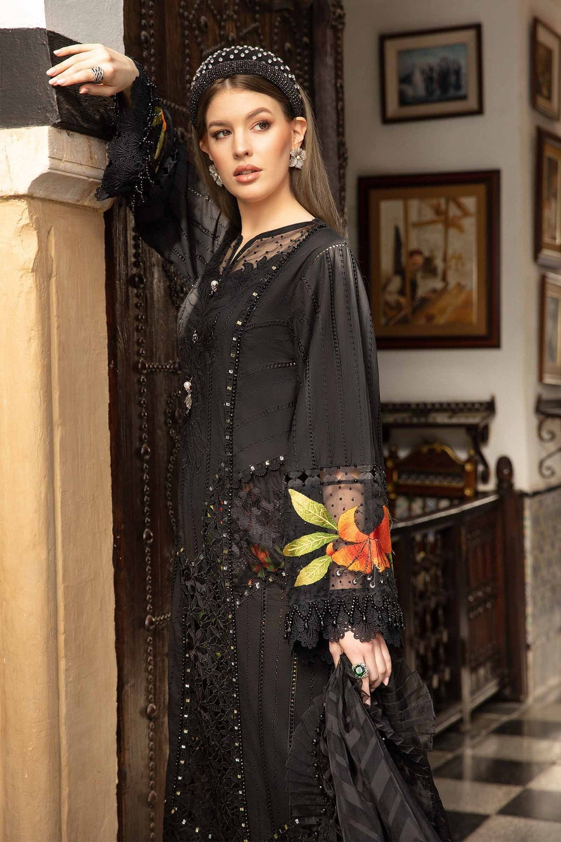 Maria B | Voyage a' Luxe Lawn | D-2408-B by Designer Maria B - House of Maryam - Pakistani Designer Ethnic Wear in {{ shop.shopifyCountryName }}