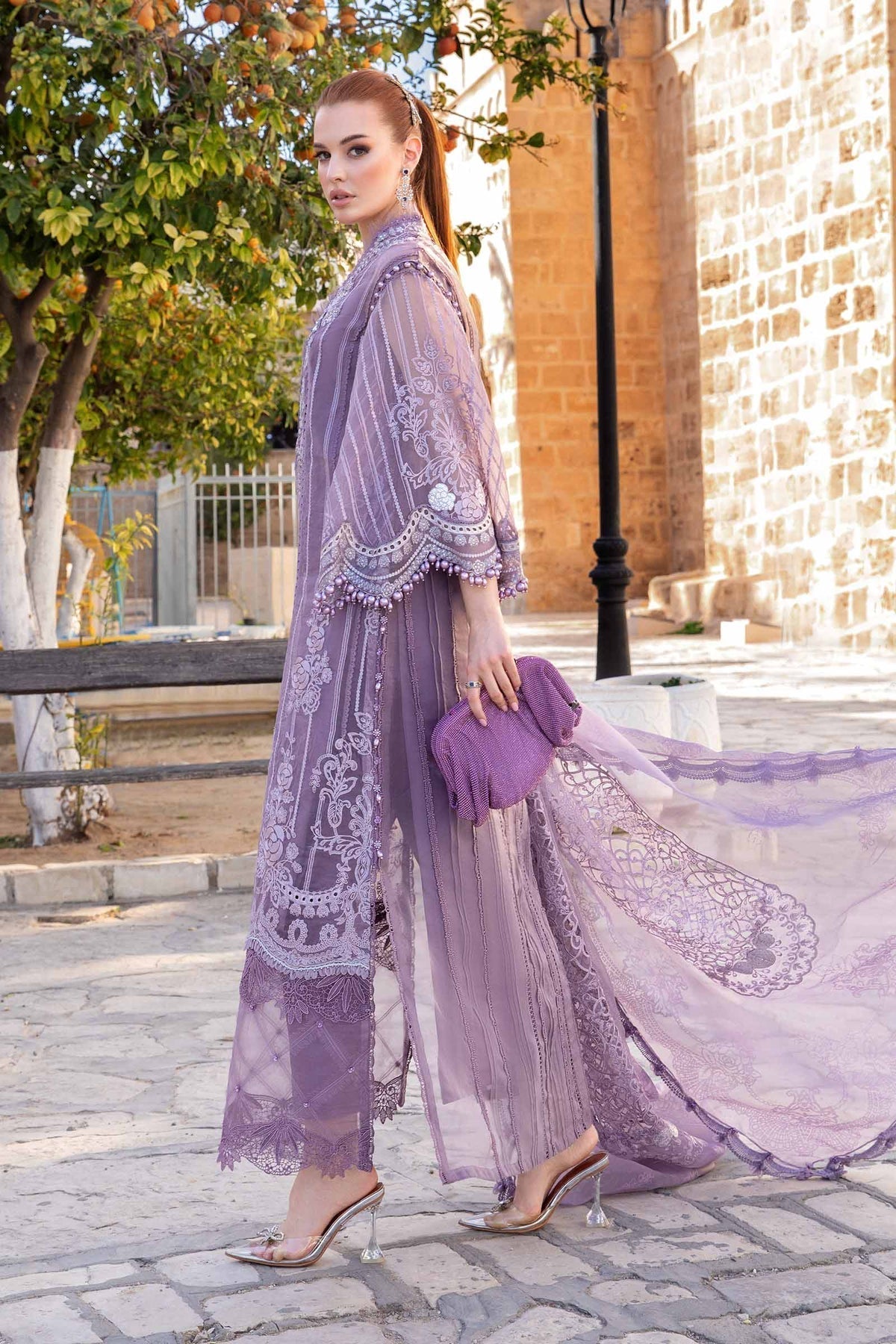 Maria B | Voyage a' Luxe Lawn | D-2401-A -  Maria B Luxury - Original Designer Dress - House of Maryam