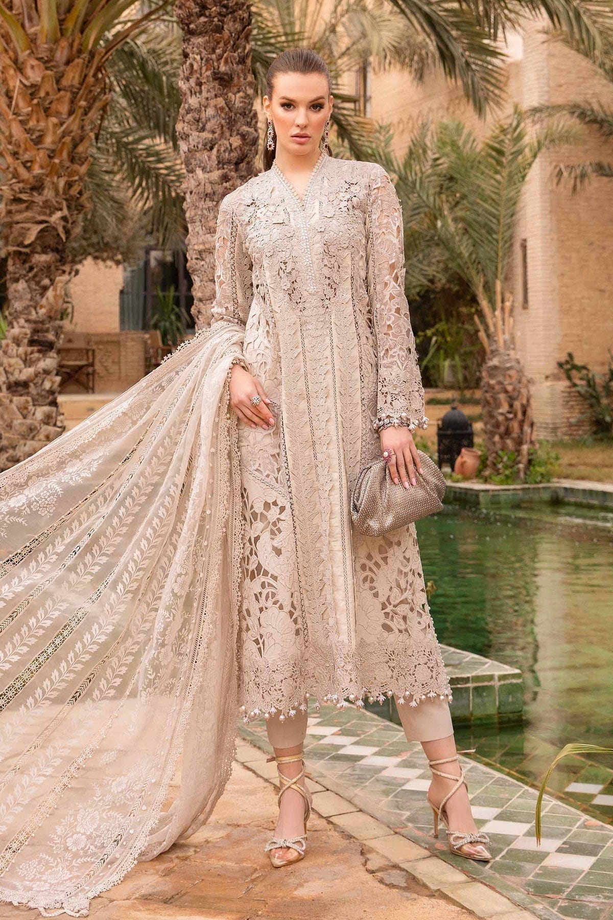 Maria B | Voyage a' Luxe Lawn | D-2409-A -  Maria B Luxury - Original Designer Dress - House of Maryam