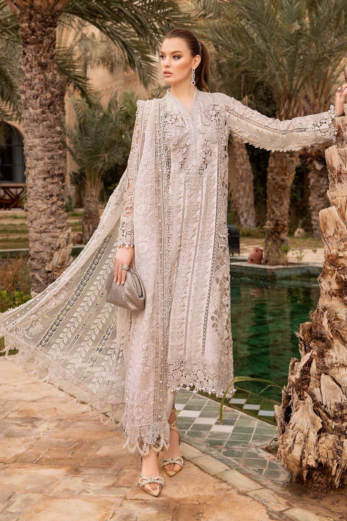 Maria B | Voyage a' Luxe Lawn | D-2409-A -  Maria B Luxury - Original Designer Dress - House of Maryam