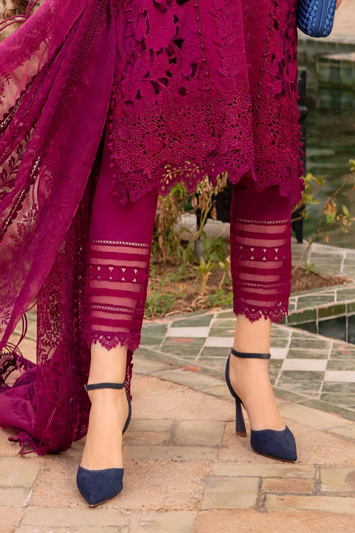 Maria B | Voyage a' Luxe Lawn | D-2409-B -  Maria B Luxury - Original Designer Dress - House of Maryam