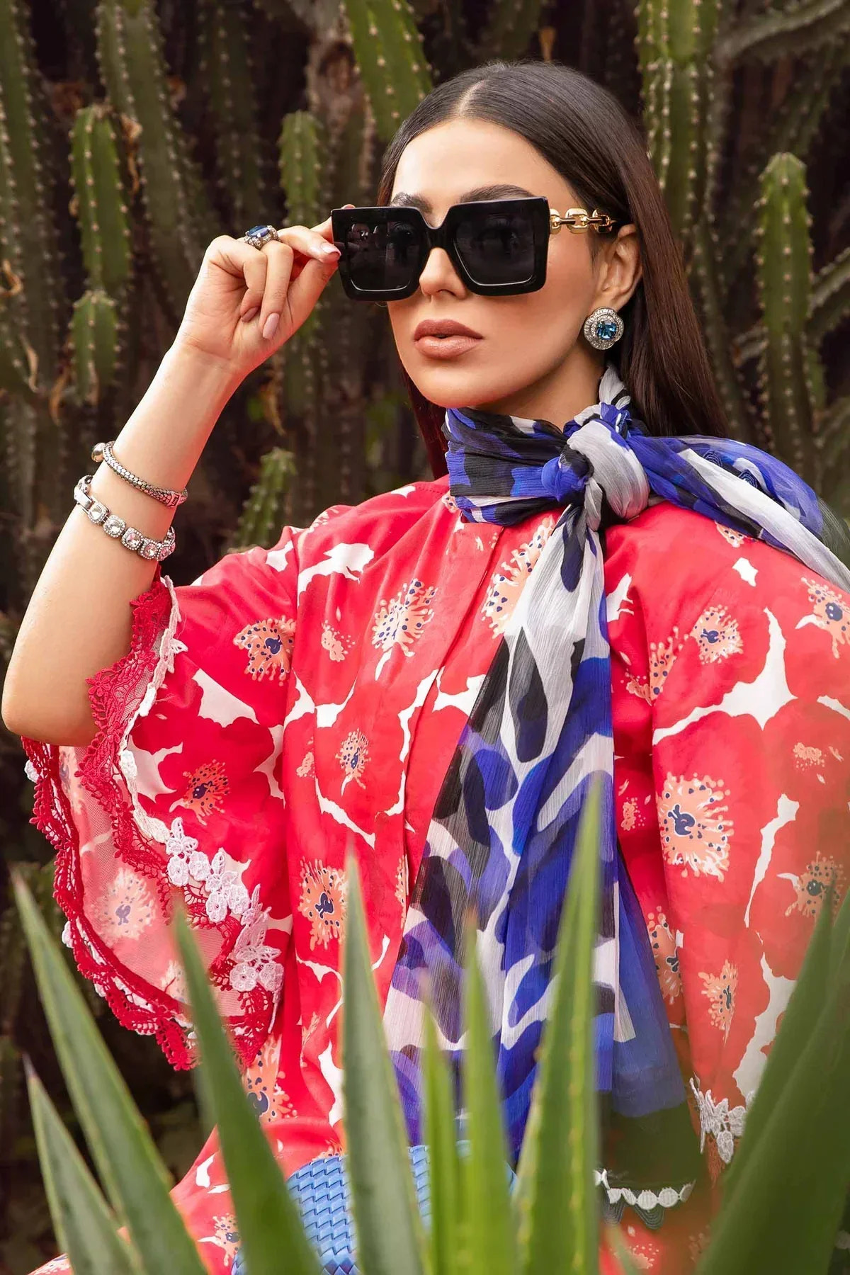 Maria B | M Prints Spring 24 | MPT-2112-A -  Maria B Luxury - Original Designer Dress - House of Maryam