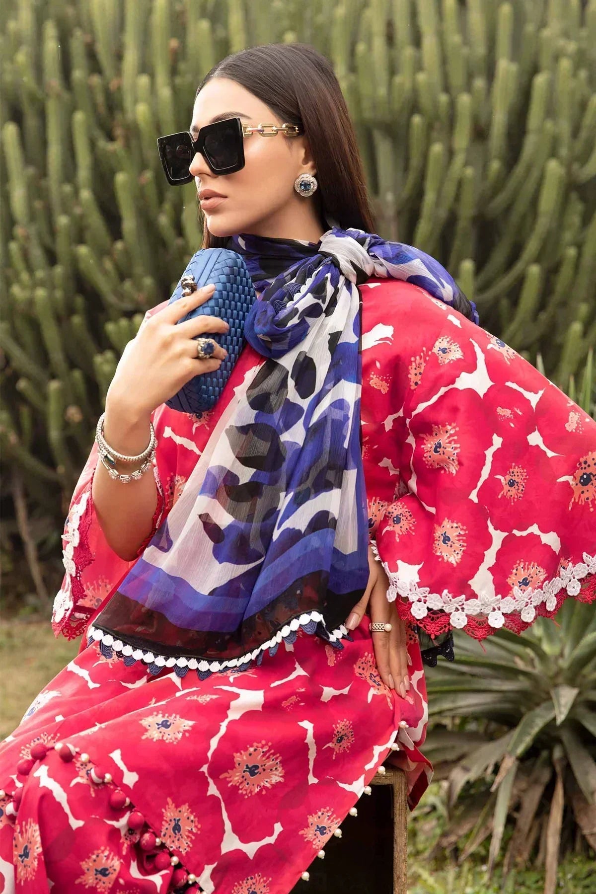 Maria B | M Prints Spring 24 | MPT-2112-A -  Maria B Luxury - Original Designer Dress - House of Maryam