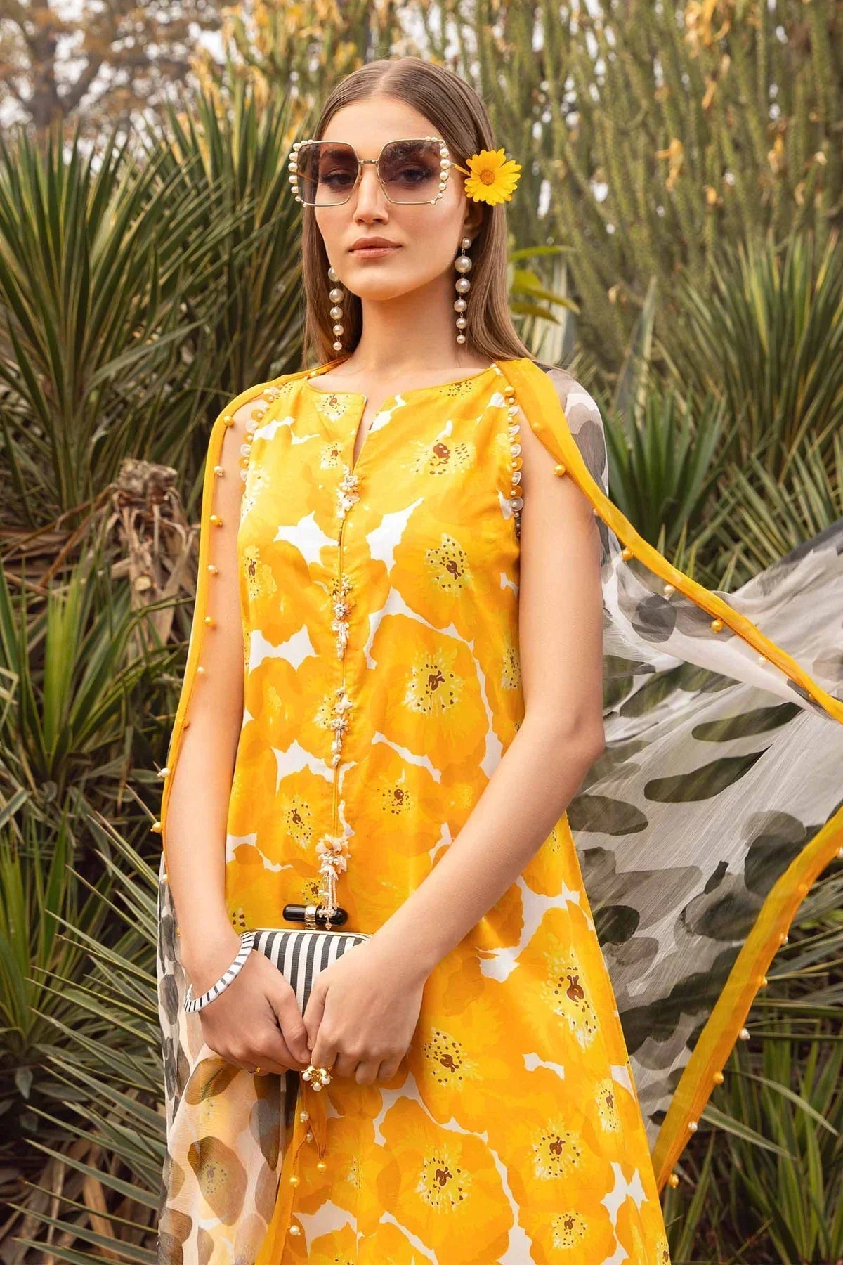 Maria B | M Prints Spring 24 | MPT-2112-B -  Maria B Luxury - Original Designer Dress - House of Maryam