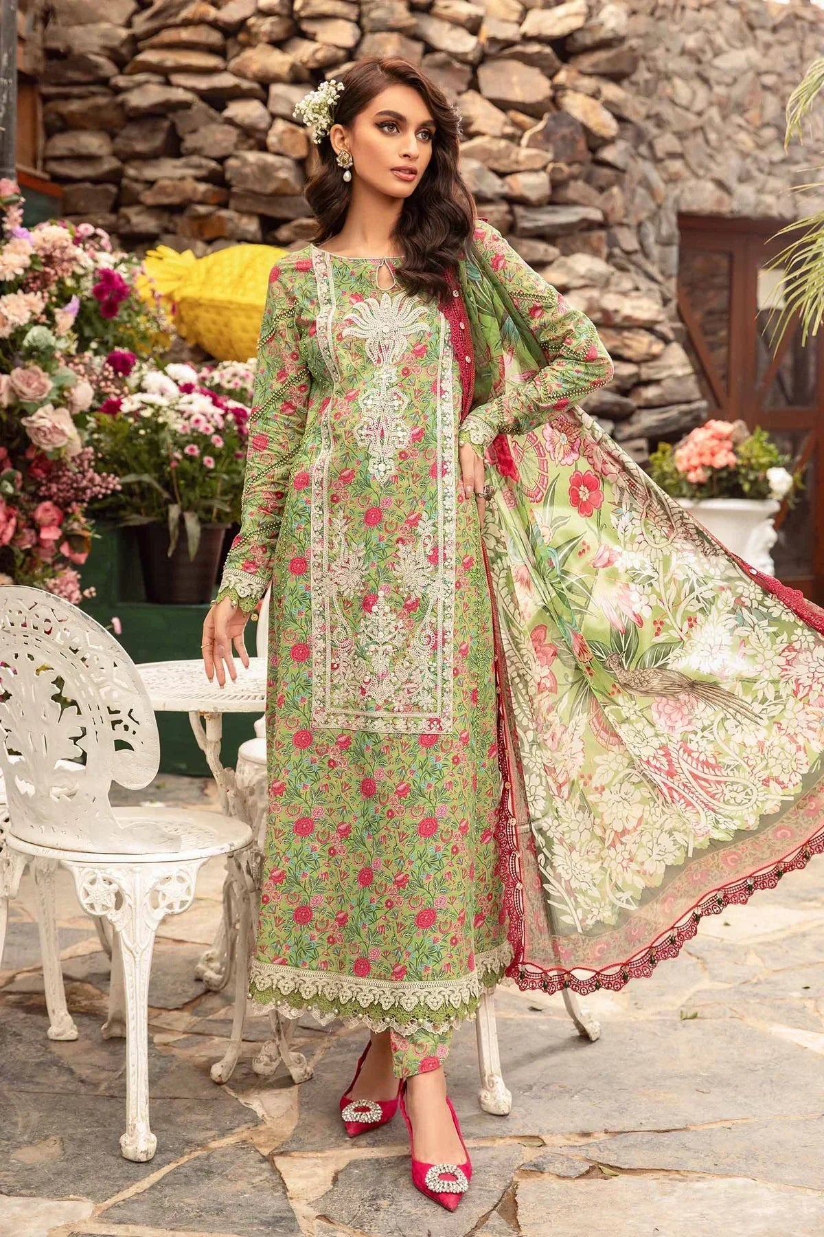 Maria B | M Prints Spring 24 | MPT-2113-B by Designer Maria B - House of Maryam - Pakistani Designer Ethnic Wear in {{ shop.shopifyCountryName }}