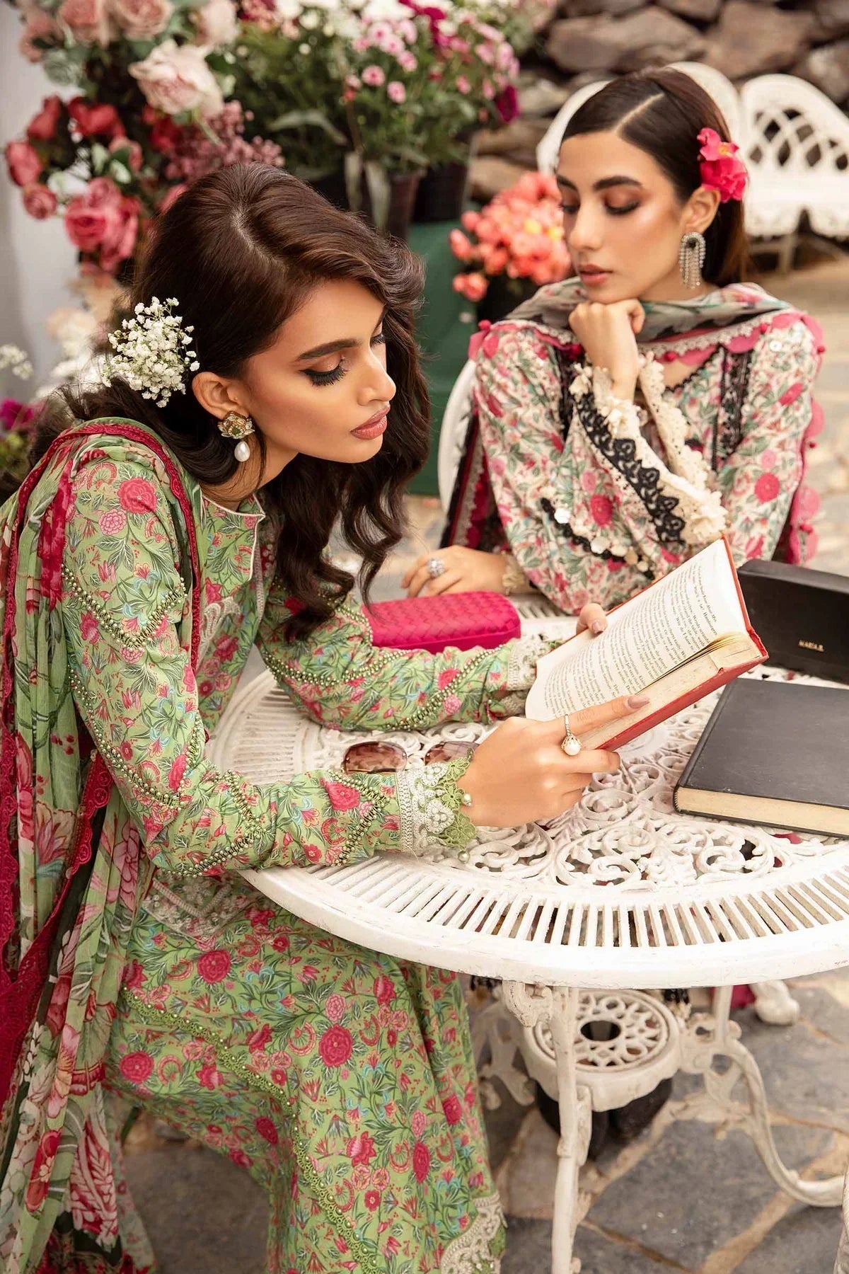 Maria B | M Prints Spring 24 | MPT-2113-B -  Maria B Luxury - Original Designer Dress - House of Maryam