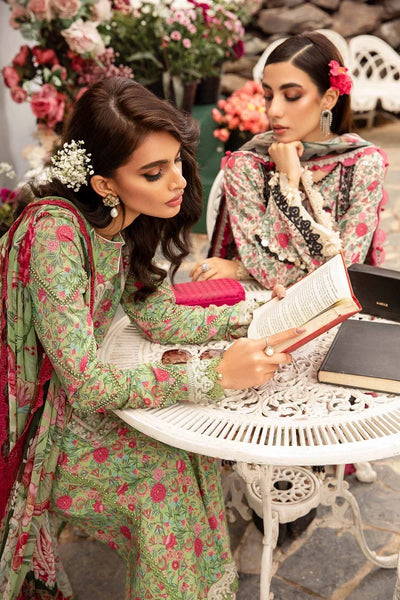Maria B | M Prints Spring 24 | MPT-2113-B -  Maria B Luxury - Original Designer Dress - House of Maryam