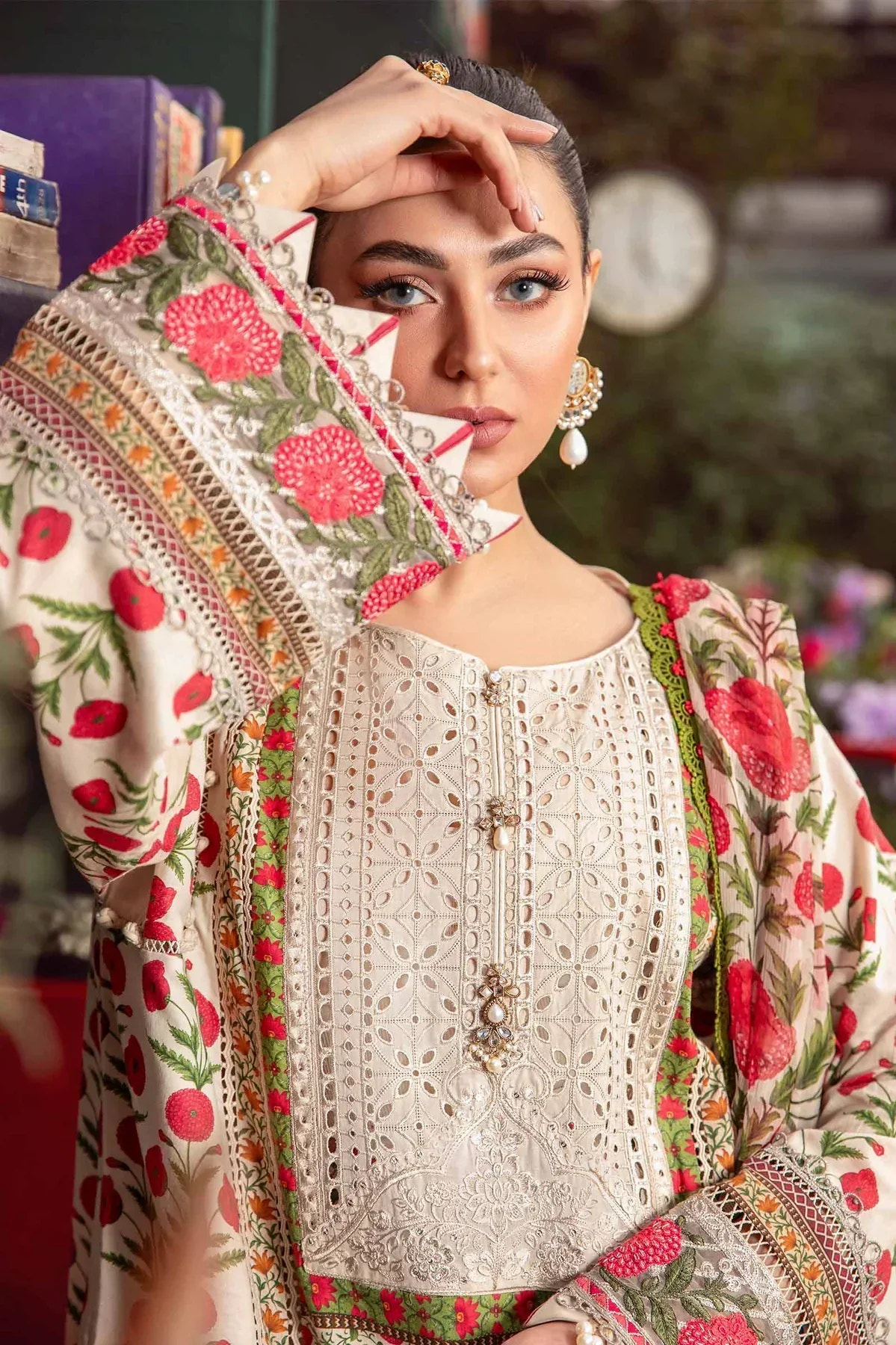 Maria B | M Prints Spring 24 | MPT-2114-A -  Maria B Luxury - Original Designer Dress - House of Maryam