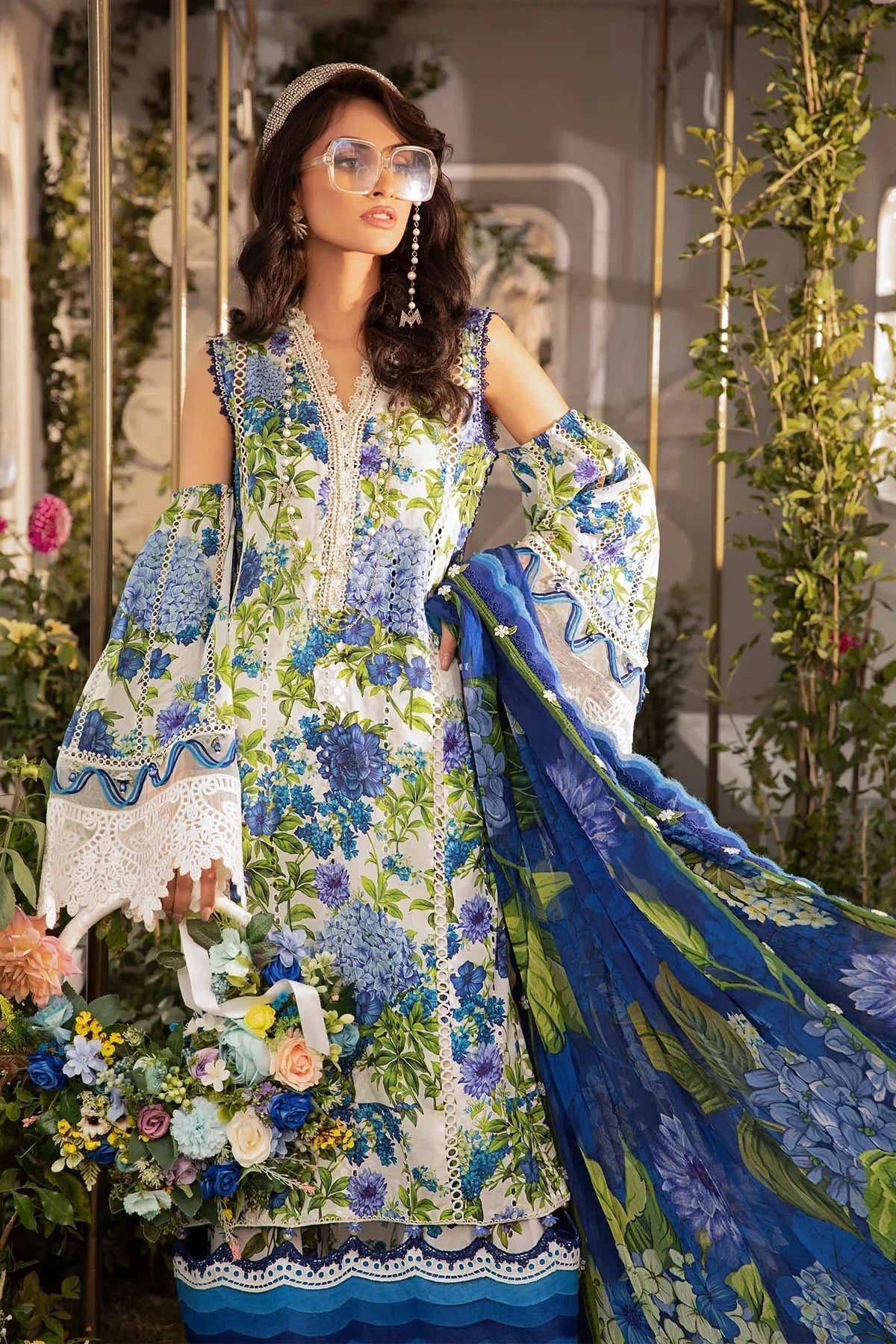 Maria B | M Prints Spring 24 | MPT-2102-B by Designer Maria B - House of Maryam - Pakistani Designer Ethnic Wear in {{ shop.shopifyCountryName }}