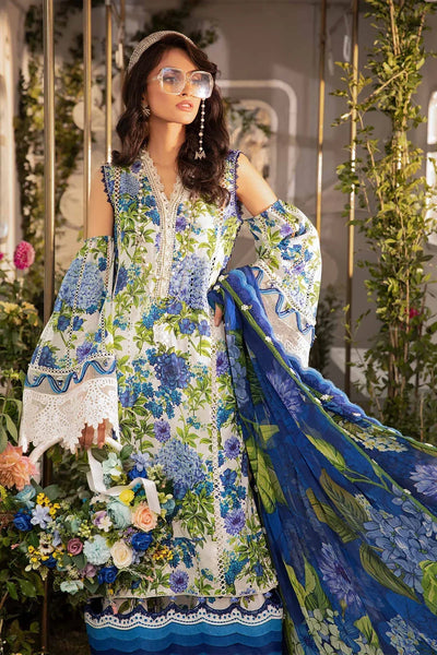 Maria B | M Prints Spring 24 | MPT-2102-B -  Maria B Luxury - Original Designer Dress - House of Maryam