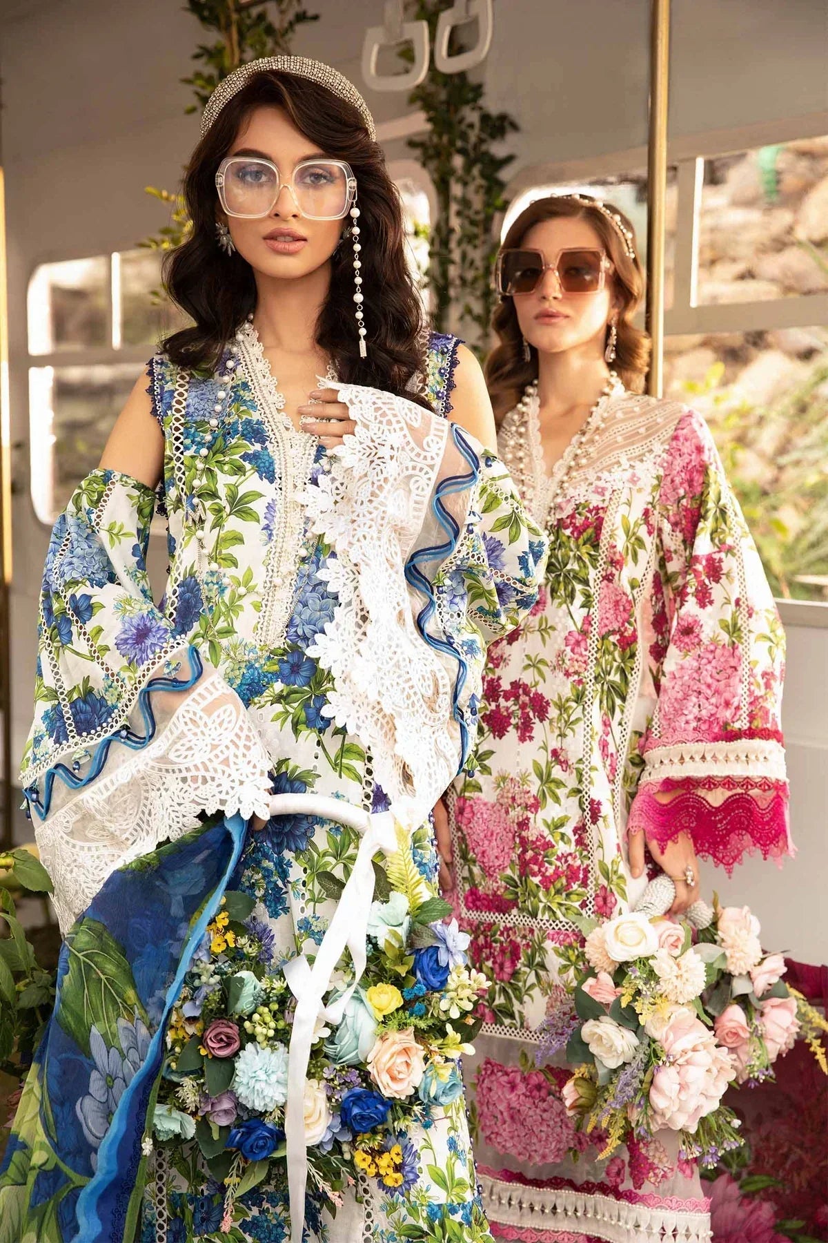 Maria B | M Prints Spring 24 | MPT-2102-B -  Maria B Luxury - Original Designer Dress - House of Maryam