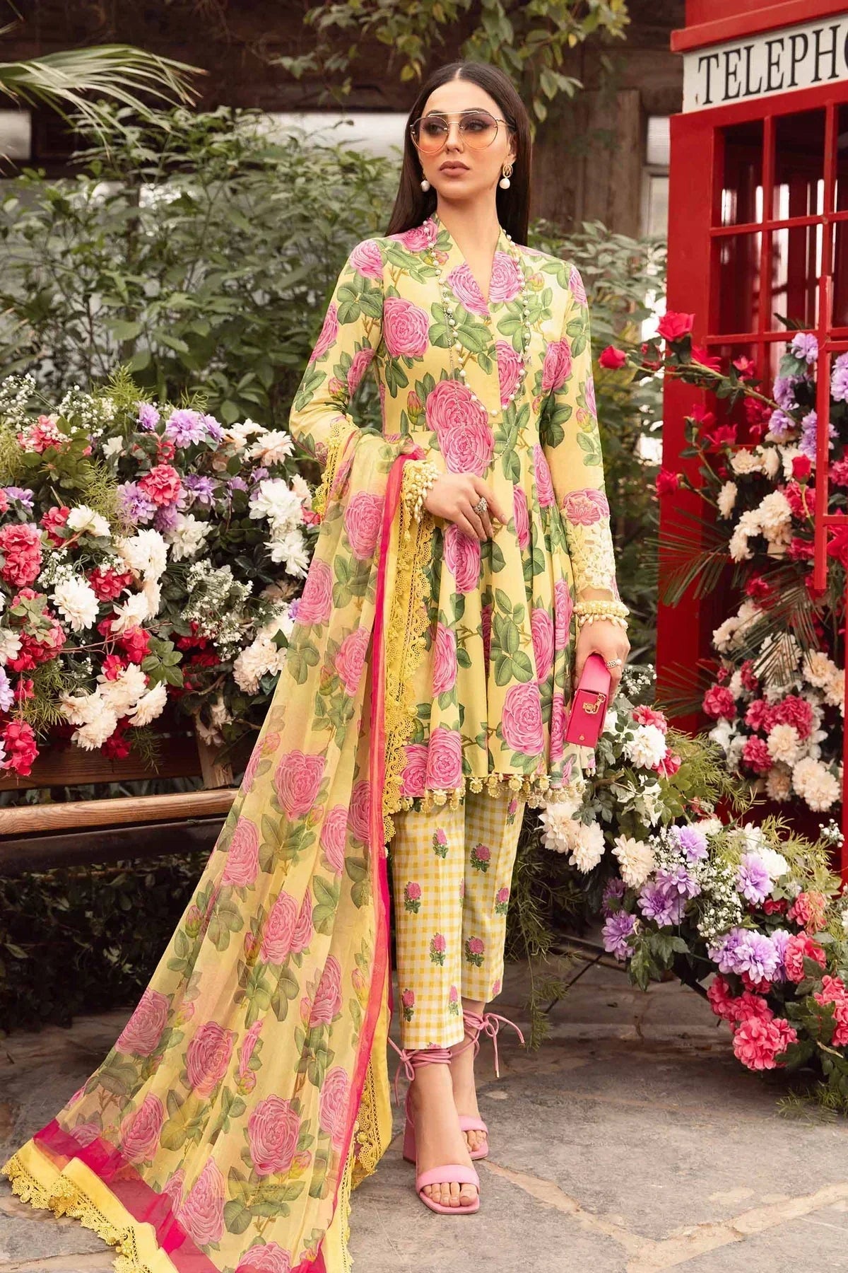 Maria B | M Prints Spring 24 | MPT-2103-A -  Maria B Luxury - Original Designer Dress - House of Maryam