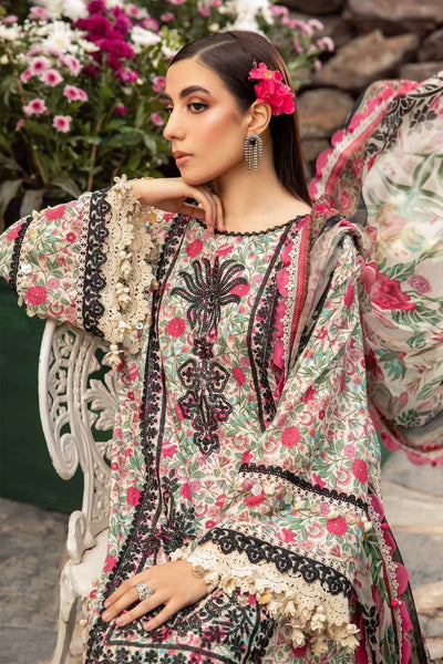 Maria B | M Prints Spring 24 | MPT-2113-A -  Maria B Luxury - Original Designer Dress - House of Maryam