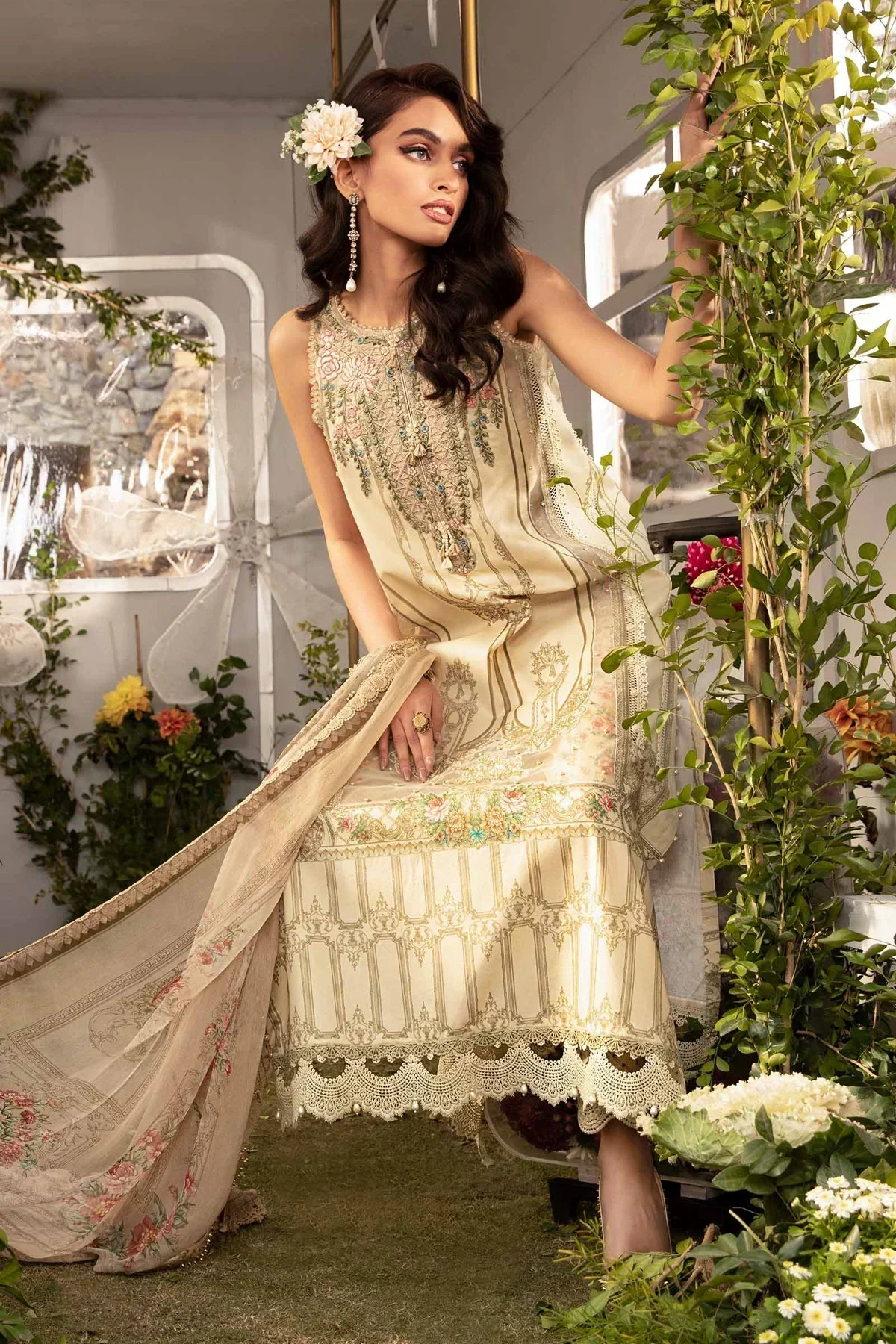 Maria B | M Prints Spring 24 | MPT-2104-A -  Maria B Luxury - Original Designer Dress - House of Maryam