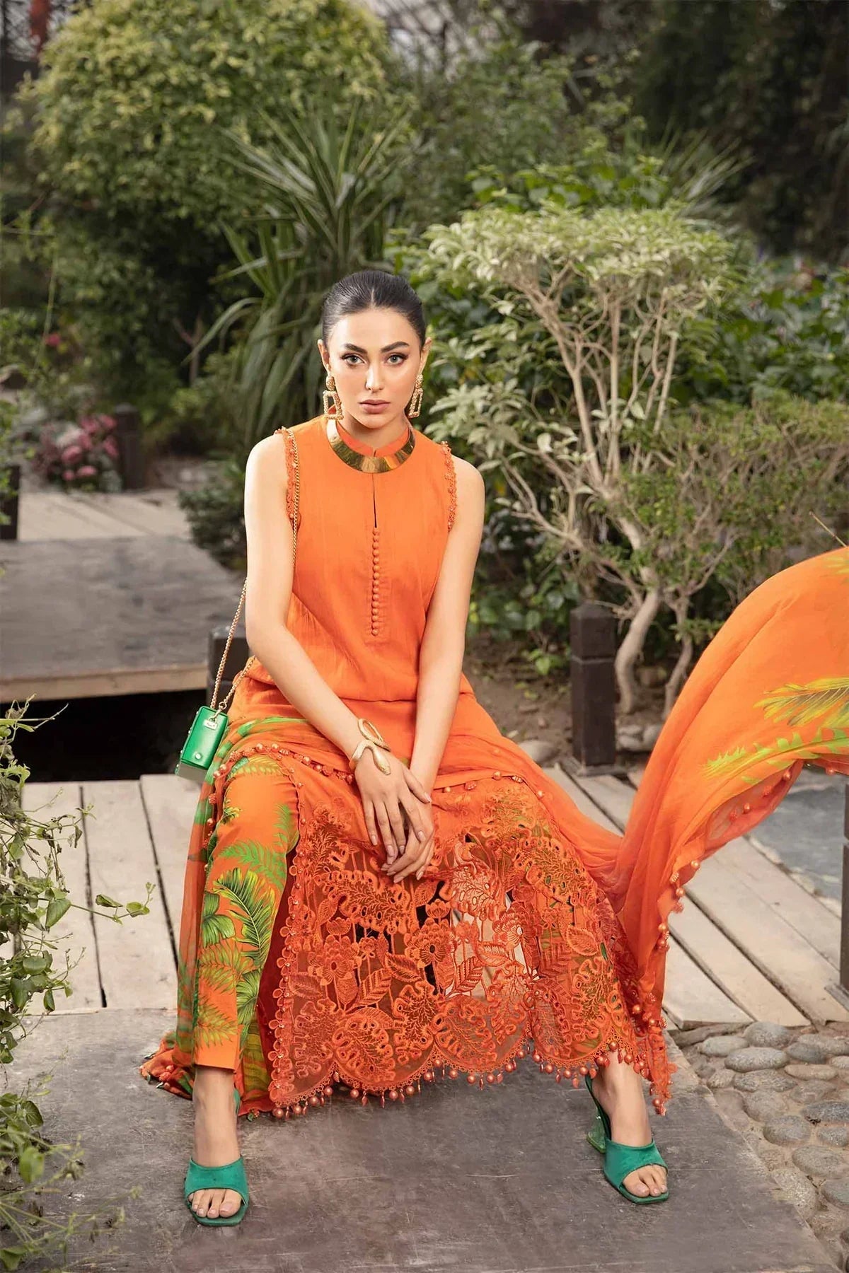 Maria B | M Prints Spring 24 | MPT-2101-A -  Maria B Luxury - Original Designer Dress - House of Maryam