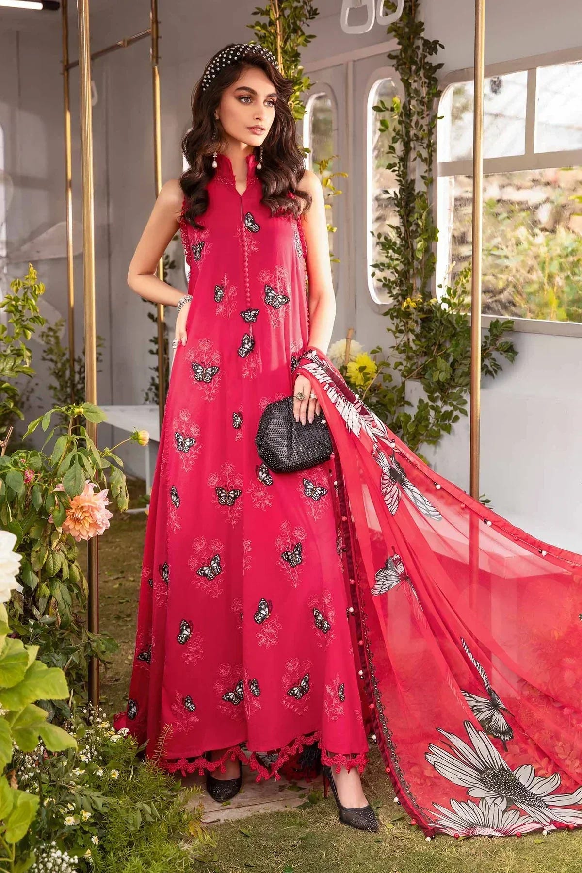 Maria B | M Prints Spring 24 | MPT-2105-A -  Maria B Luxury - Original Designer Dress - House of Maryam