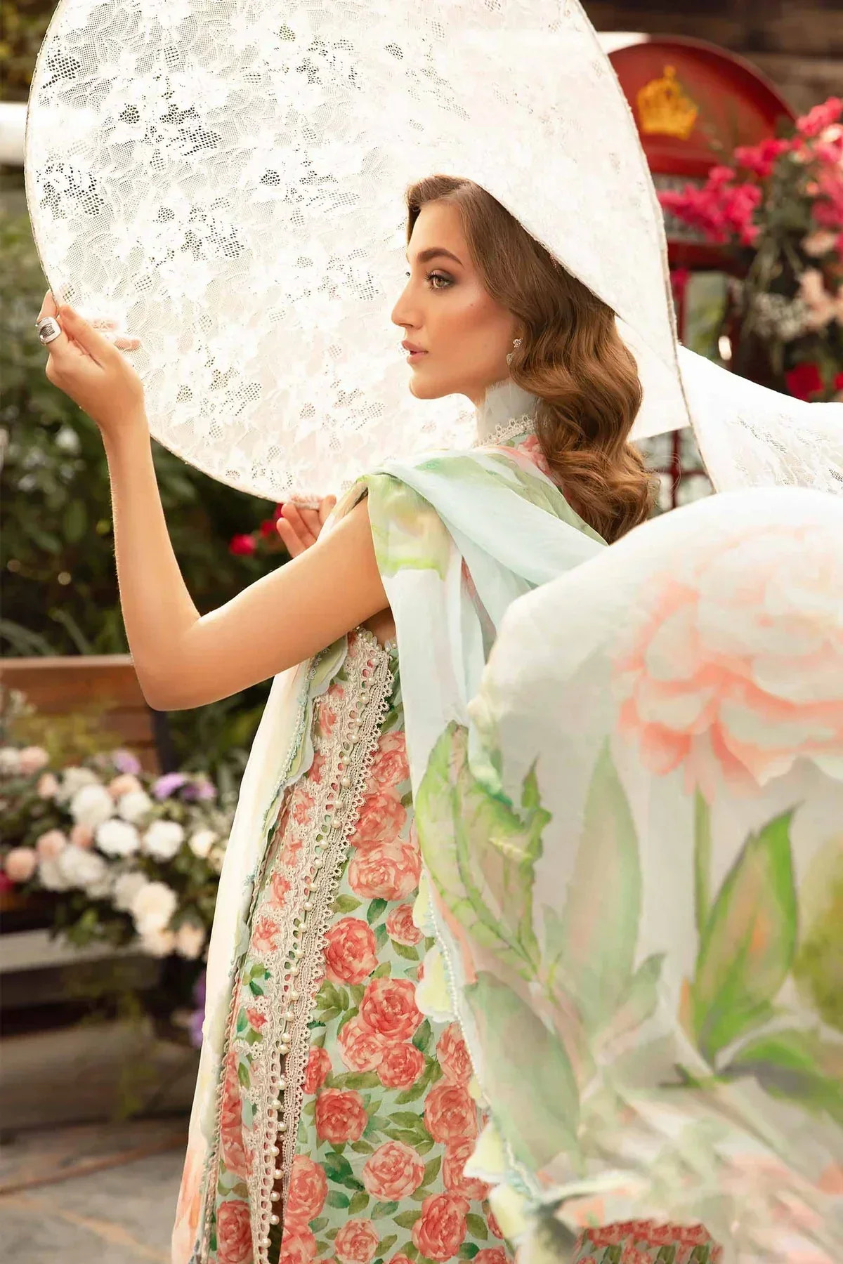 Maria B | M Prints Spring 24 | MPT-2106-A -  Maria B Luxury - Original Designer Dress - House of Maryam