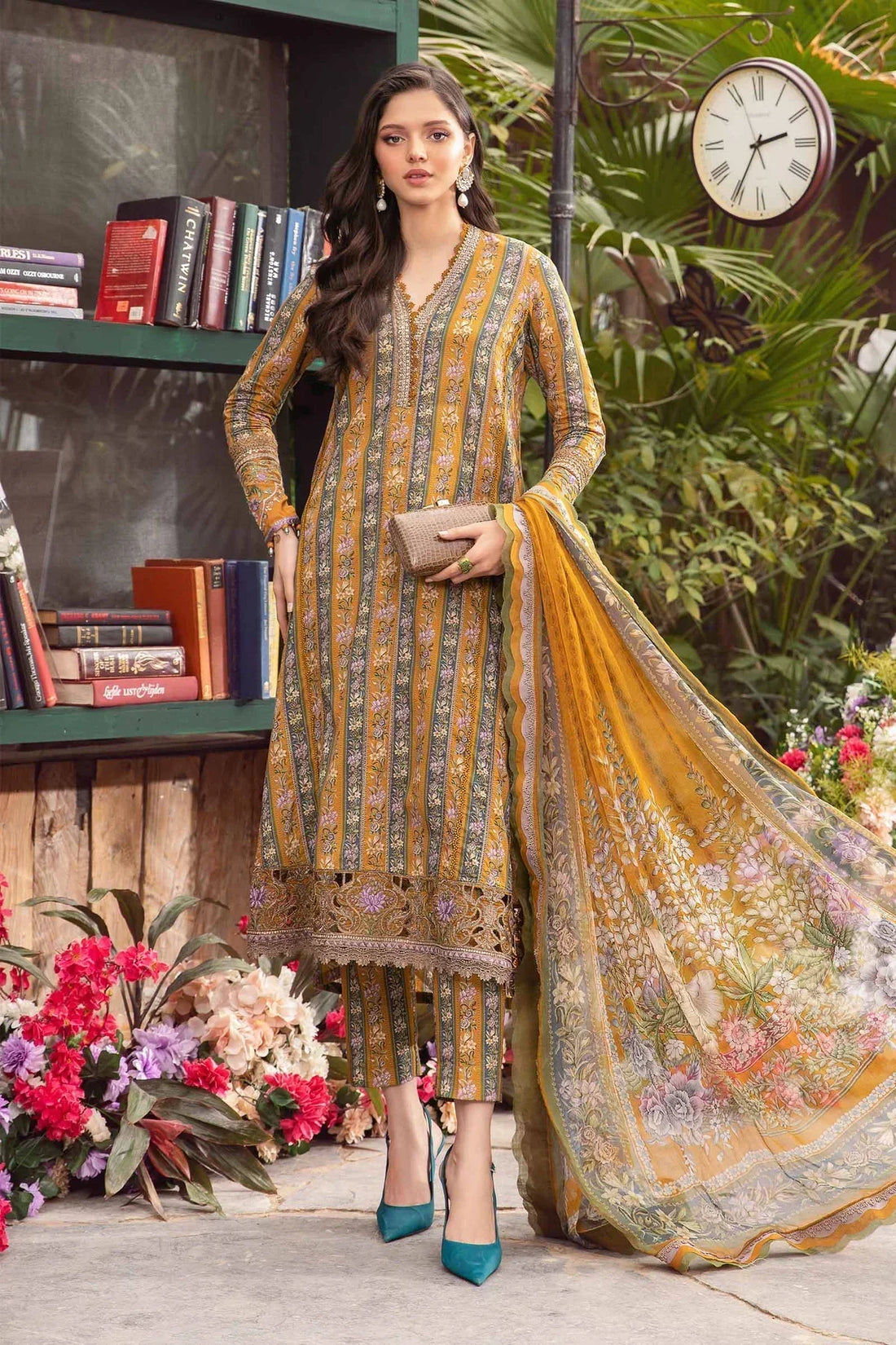 Maria B | M Prints Spring 24 | MPT-2107-A by Designer Maria B - House of Maryam - Pakistani Designer Ethnic Wear in {{ shop.shopifyCountryName }}