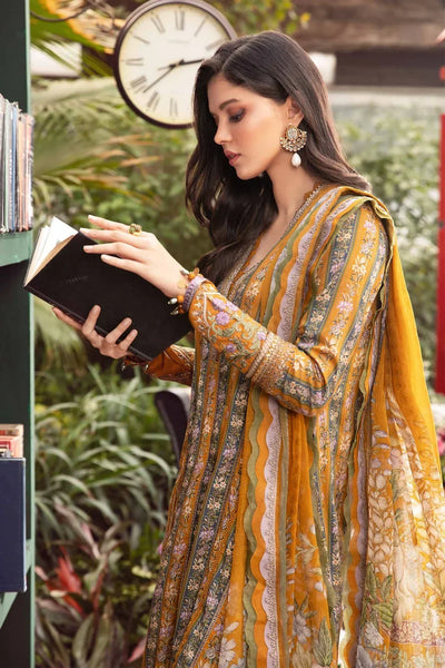 Maria B | M Prints Spring 24 | MPT-2107-A -  Maria B Luxury - Original Designer Dress - House of Maryam