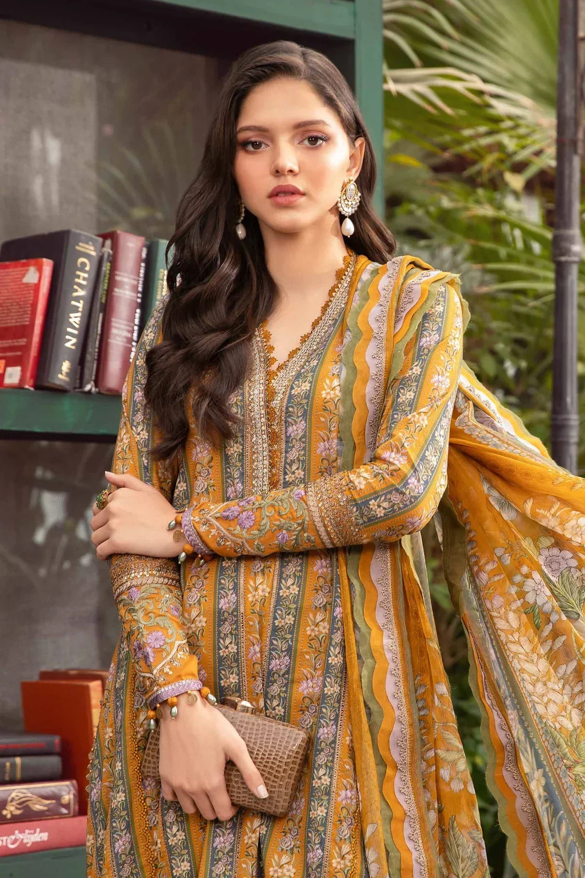 Maria B | M Prints Spring 24 | MPT-2107-A -  Maria B Luxury - Original Designer Dress - House of Maryam