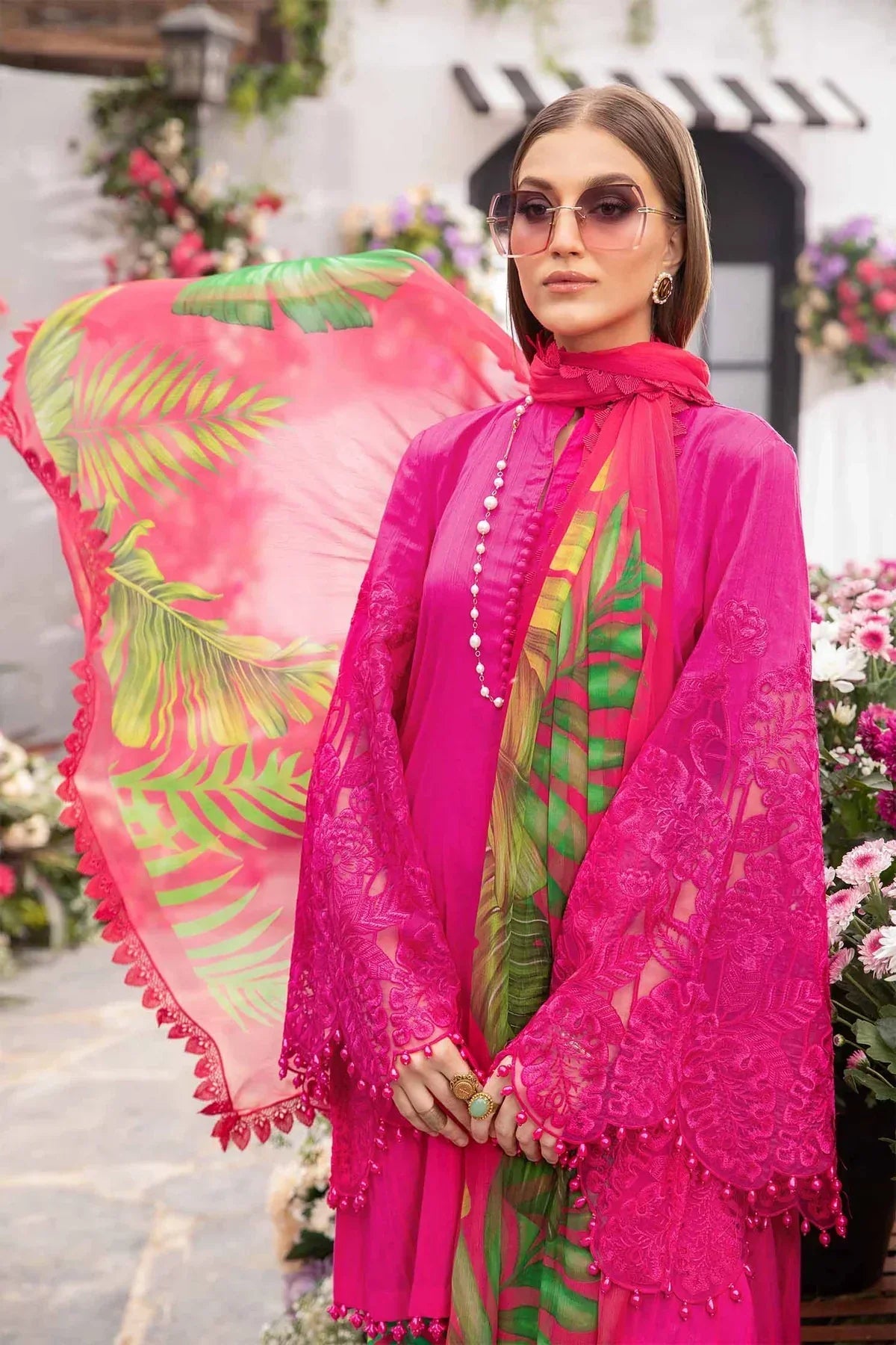 Maria B | M Prints Spring 24 | MPT-2101-B -  Maria B Luxury - Original Designer Dress - House of Maryam