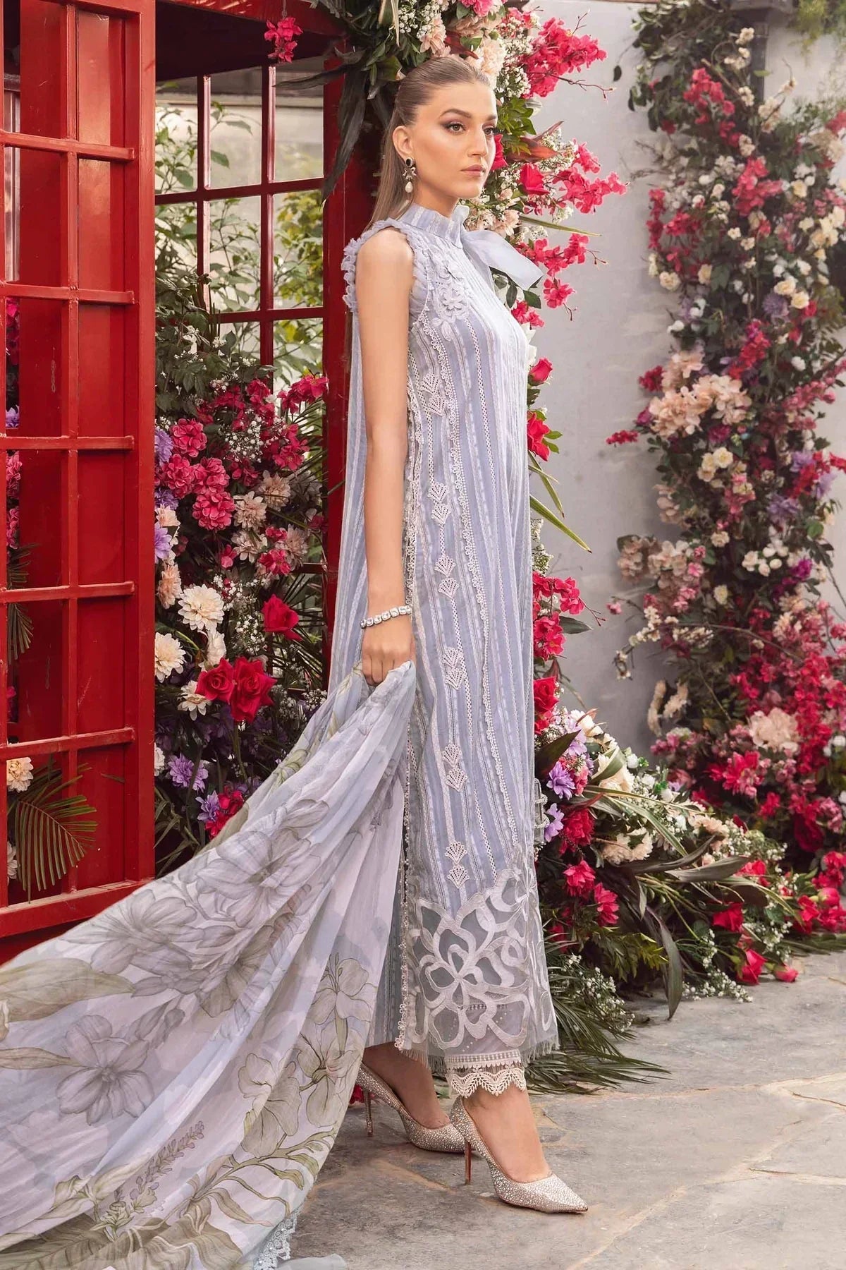 Maria B | M Prints Spring 24 | MPT-2109-A -  Maria B Luxury - Original Designer Dress - House of Maryam