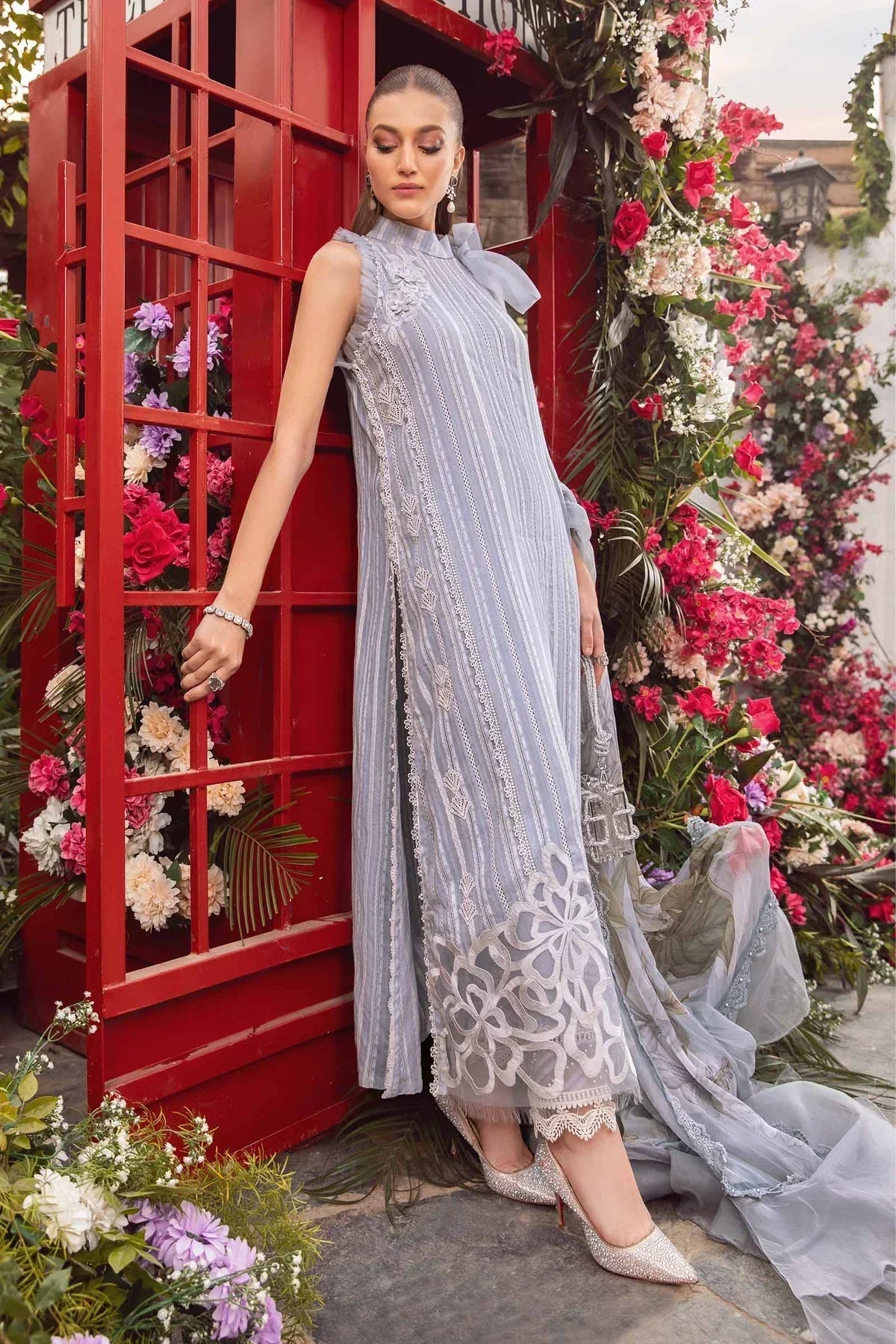 Maria B | M Prints Spring 24 | MPT-2109-A -  Maria B Luxury - Original Designer Dress - House of Maryam