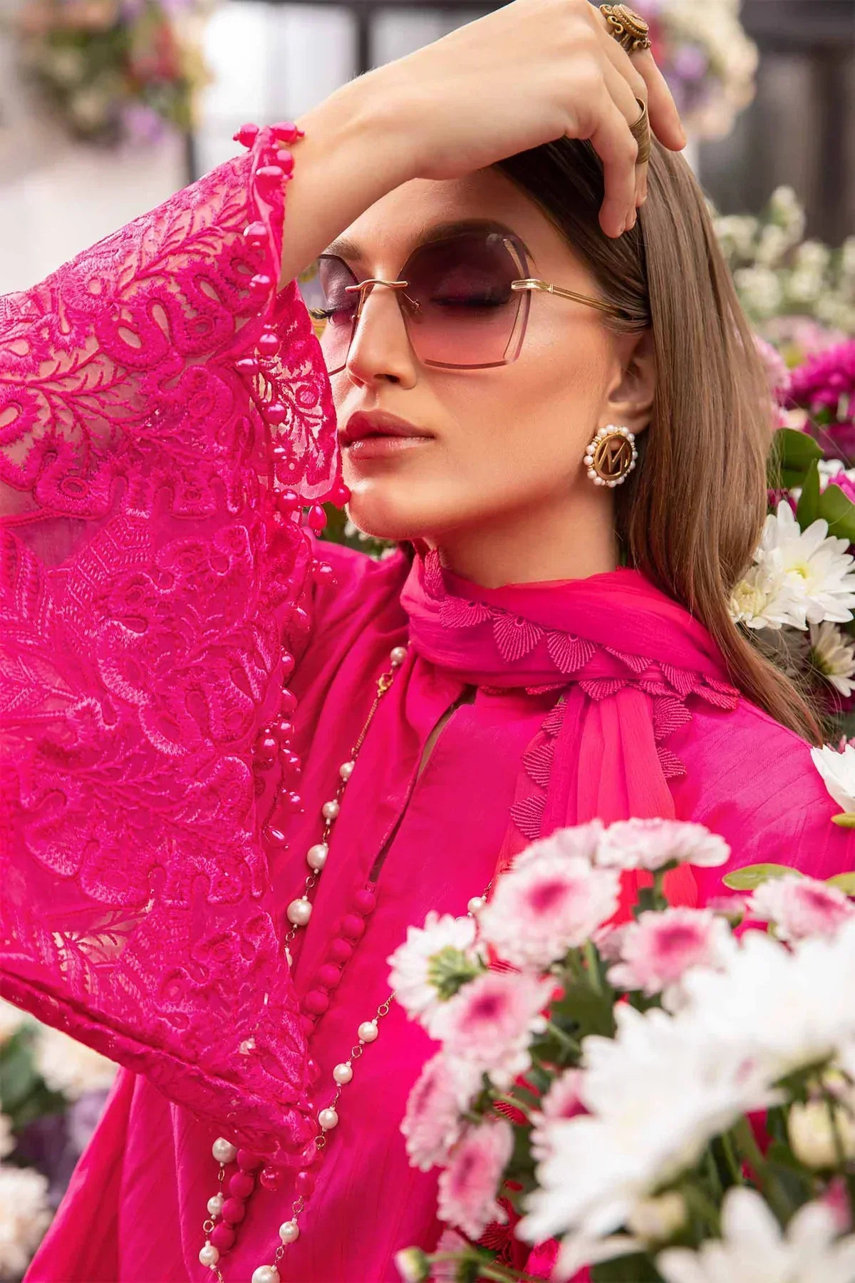 Maria B | M Prints Spring 24 | MPT-2101-B -  Maria B Luxury - Original Designer Dress - House of Maryam