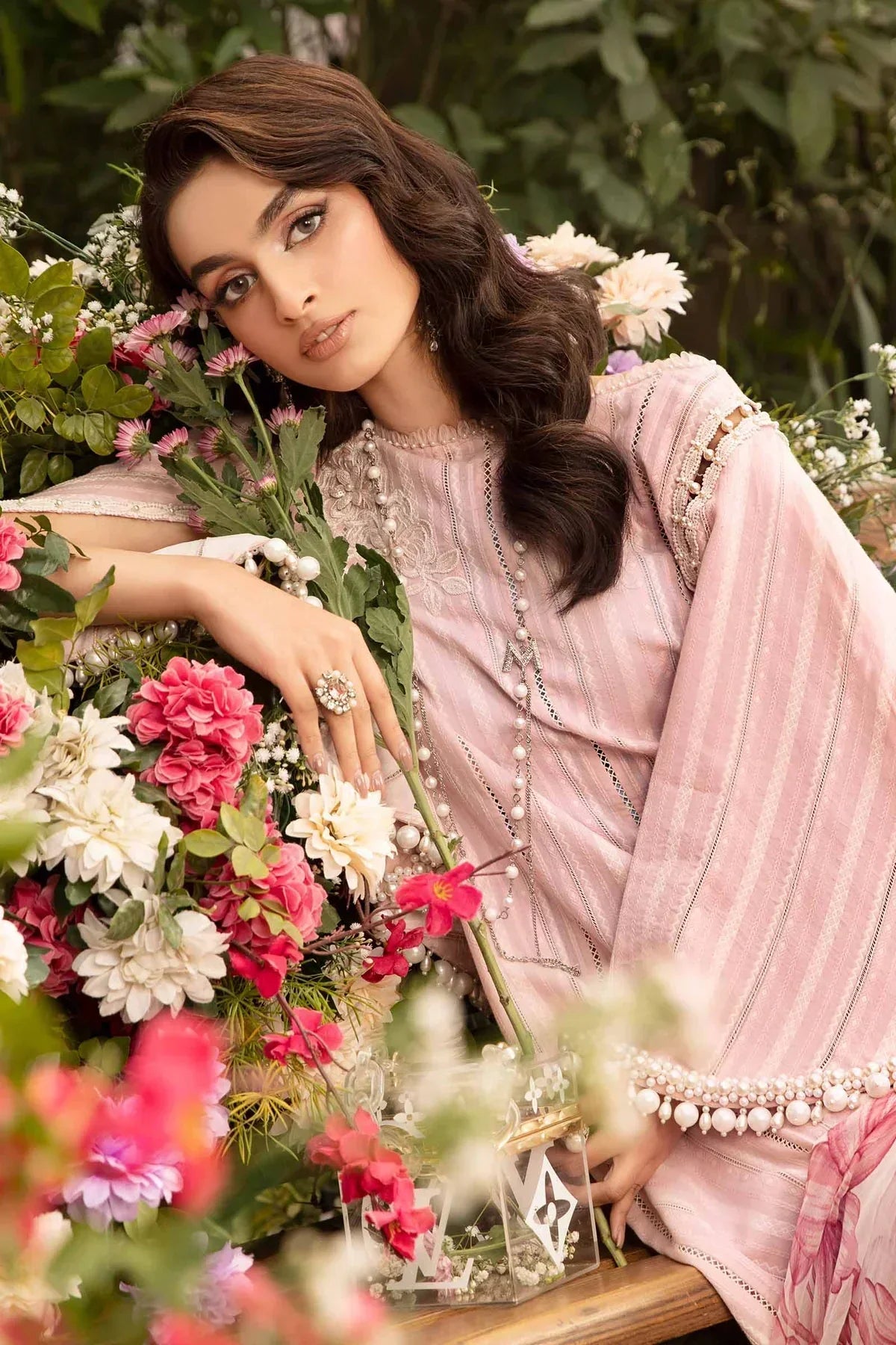 Maria B | M Prints Spring 24 | MPT-2109-B -  Maria B Luxury - Original Designer Dress - House of Maryam