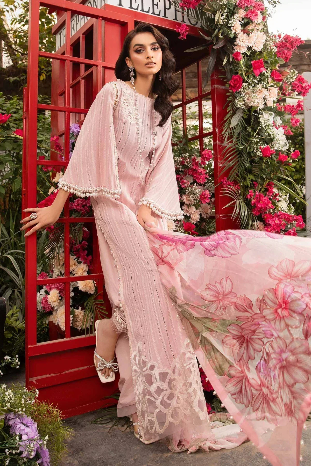 Maria B | M Prints Spring 24 | MPT-2109-B -  Maria B Luxury - Original Designer Dress - House of Maryam