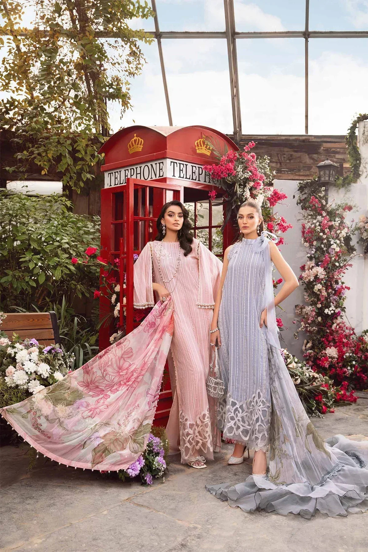 Maria B | M Prints Spring 24 | MPT-2109-A -  Maria B Luxury - Original Designer Dress - House of Maryam