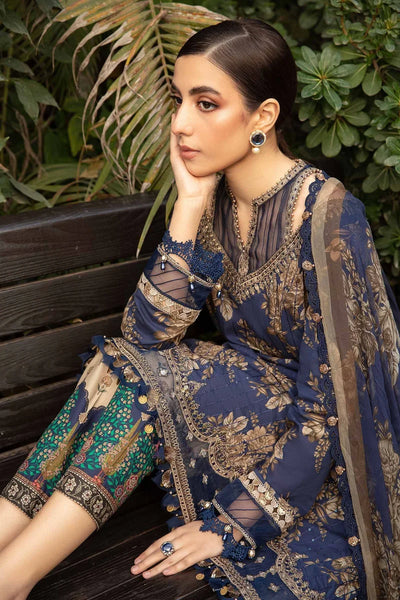 Maria B | M Prints Spring 24 | MPT-2110-B -  Maria B Luxury - Original Designer Dress - House of Maryam