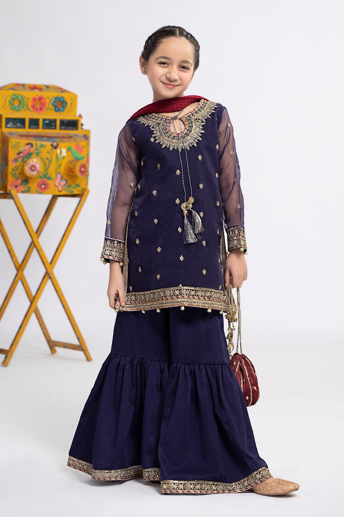 Maria B | Girls Eid Collection | MKS-EF24-12 by Designer Maria B - House of Maryam - Pakistani Designer Ethnic Wear in {{ shop.shopifyCountryName }}