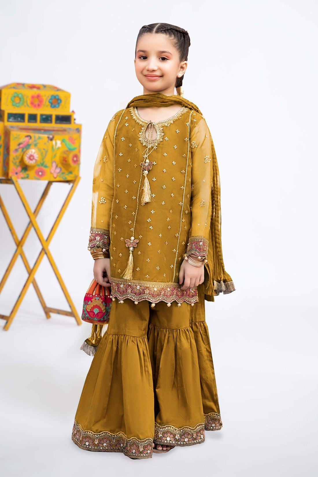 Maria B | Girls Eid Collection | MKS-EF24-21 by Designer Maria B - House of Maryam - Pakistani Designer Ethnic Wear in {{ shop.shopifyCountryName }}