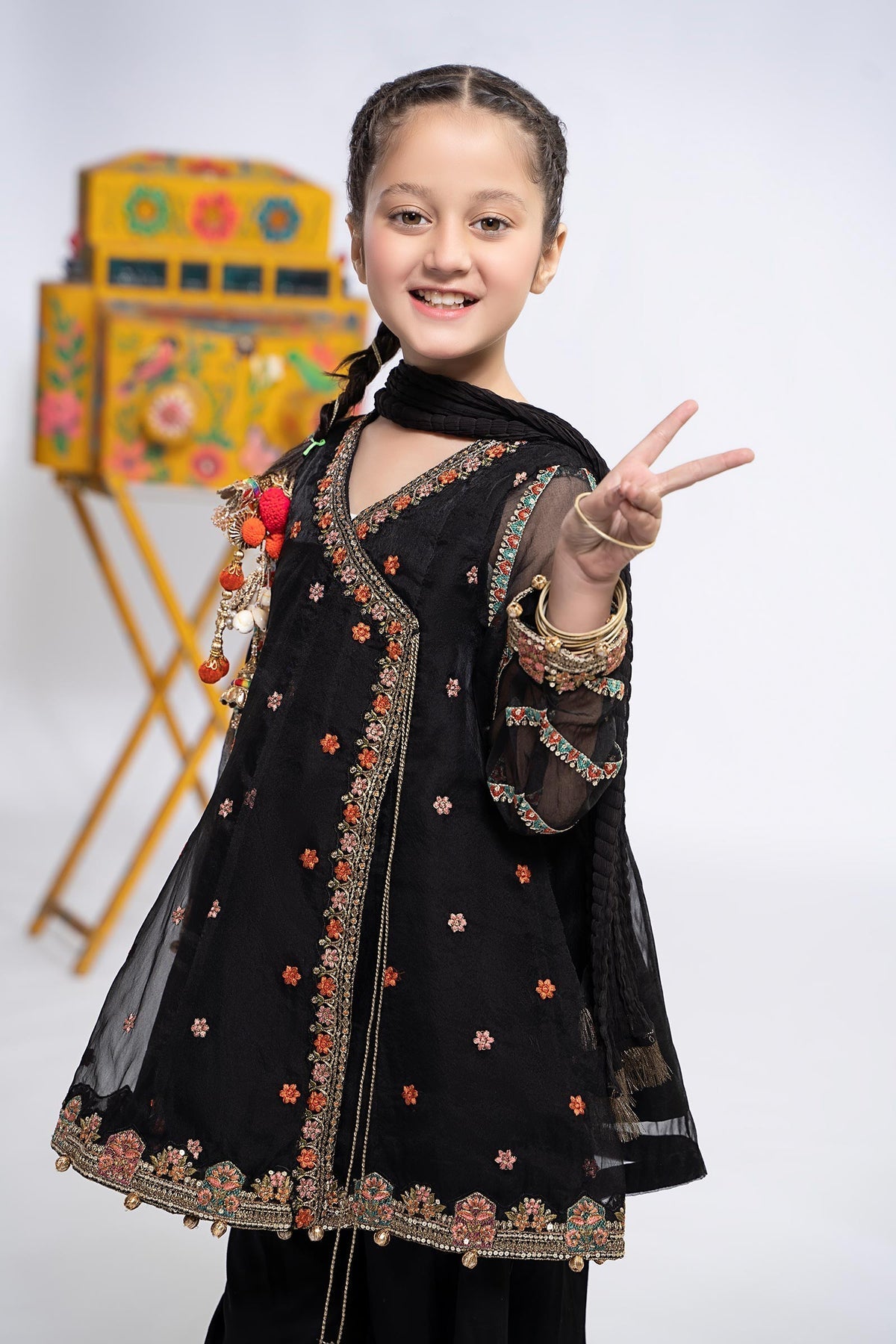 Maria B | Girls Eid Collection | MKS-EF24-24 by Designer Maria B - House of Maryam - Pakistani Designer Ethnic Wear in {{ shop.shopifyCountryName }}