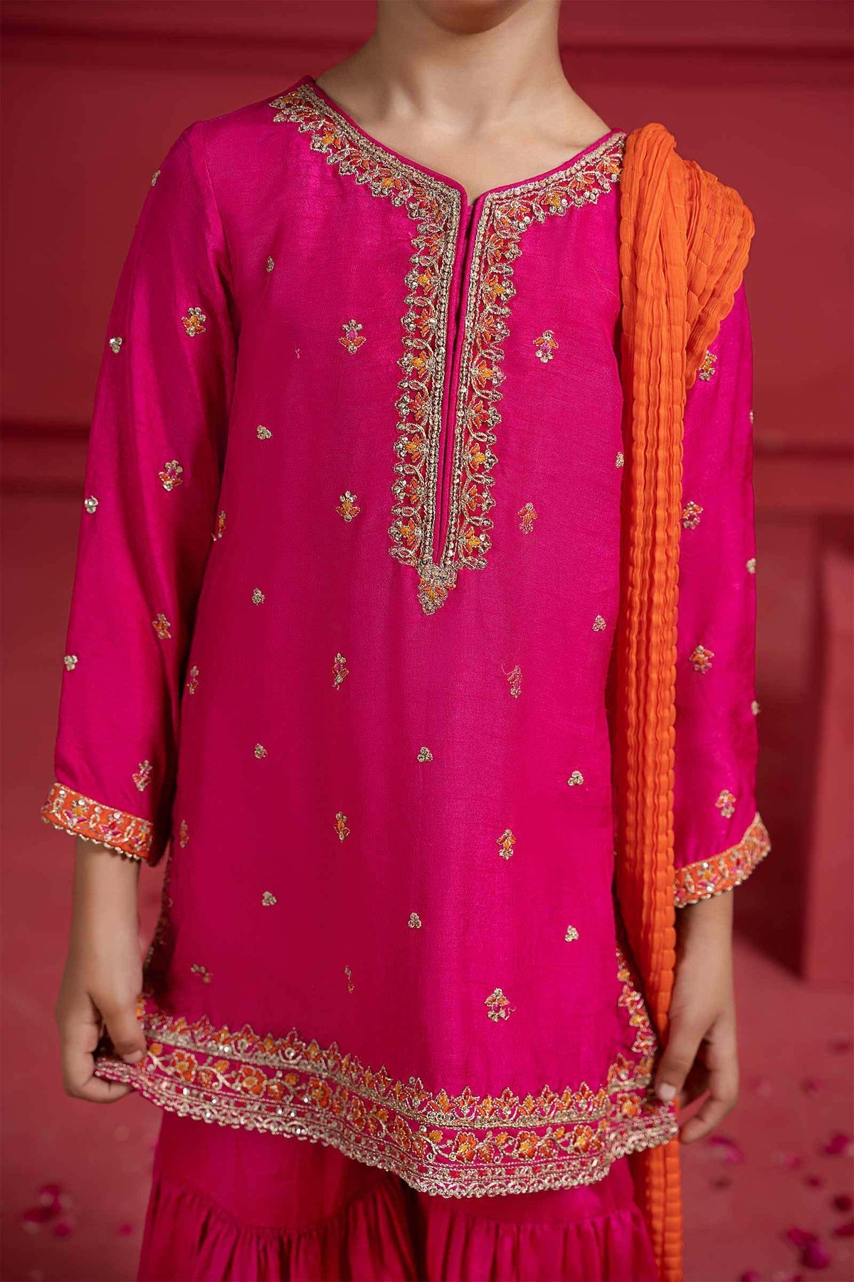 Maria B | Girls Eid Collection | MKS-W23-26 by Designer Maria B - House of Maryam - Pakistani Designer Ethnic Wear in {{ shop.shopifyCountryName }}