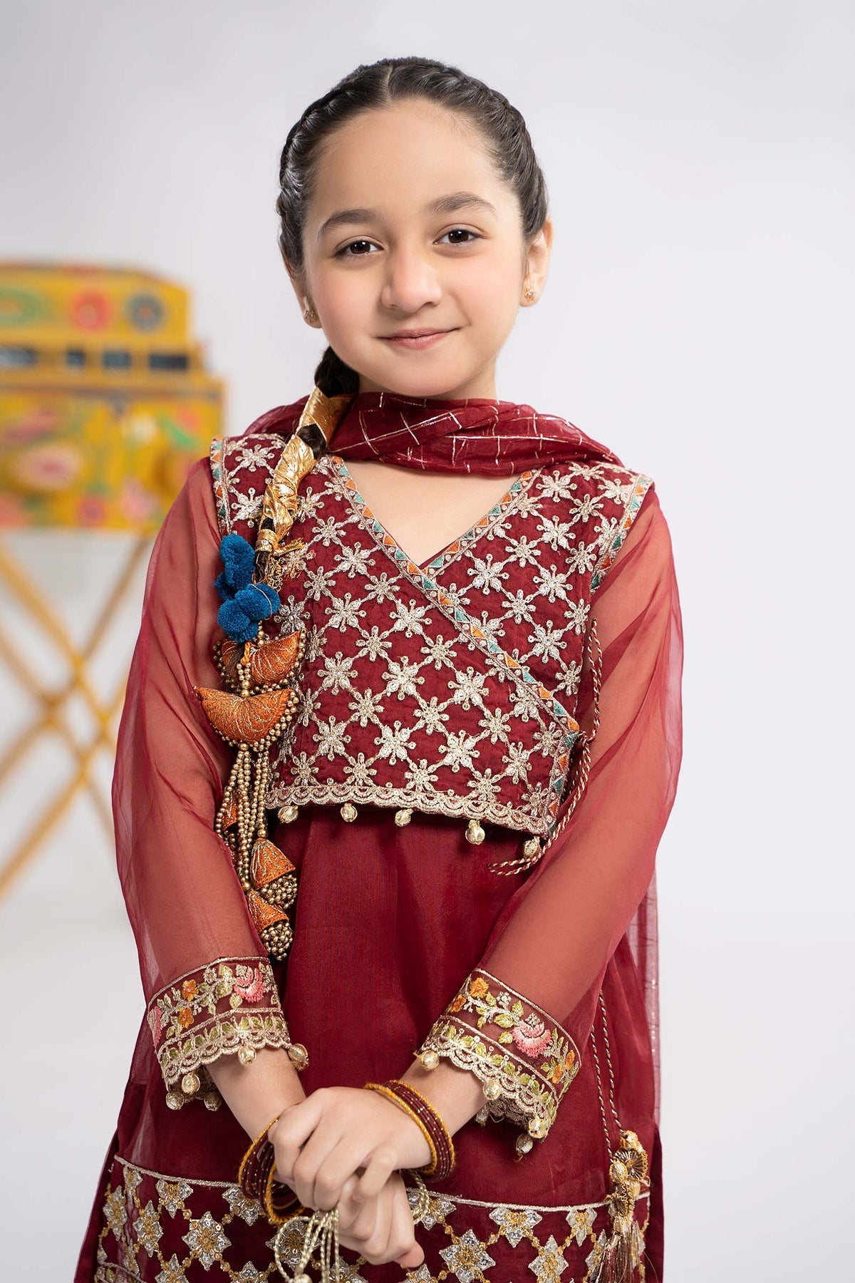 Maria B | Girls Eid Collection | MKS-EF24-29 by Designer Maria B - House of Maryam - Pakistani Designer Ethnic Wear in {{ shop.shopifyCountryName }}