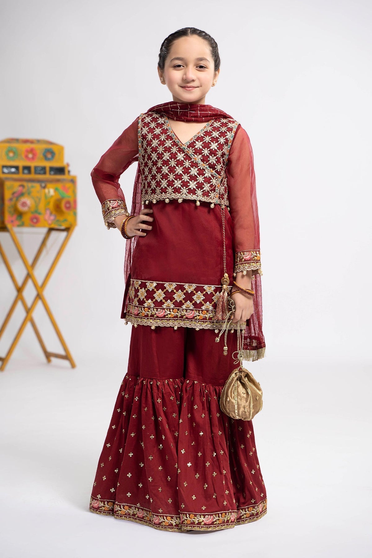 Maria B | Girls Eid Collection | MKS-EF24-29 by Designer Maria B - House of Maryam - Pakistani Designer Ethnic Wear in {{ shop.shopifyCountryName }}