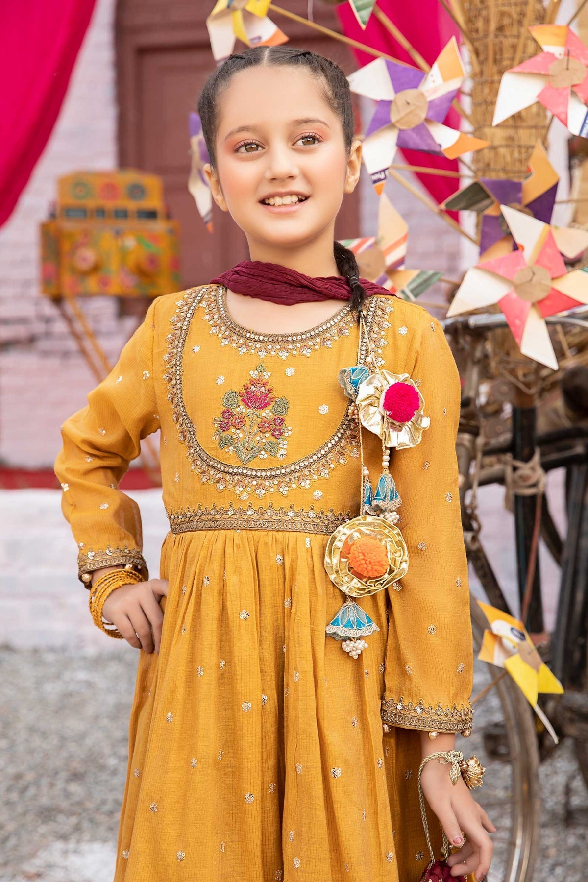 Maria B | Girls Eid Collection | MKS-EF24-33 by Designer Maria B - House of Maryam - Pakistani Designer Ethnic Wear in {{ shop.shopifyCountryName }}