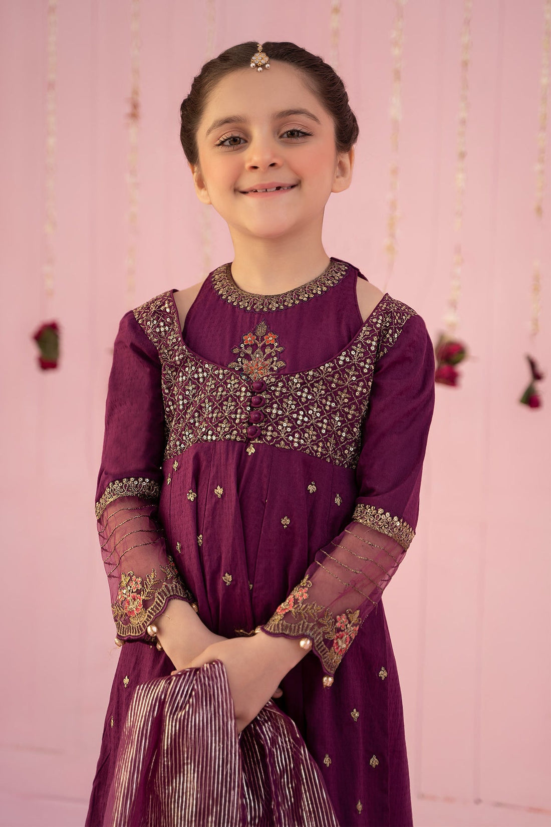 Maria B | Girls Eid Collection | MKD-EF24-21 by Designer Maria B - House of Maryam - Pakistani Designer Ethnic Wear in {{ shop.shopifyCountryName }}