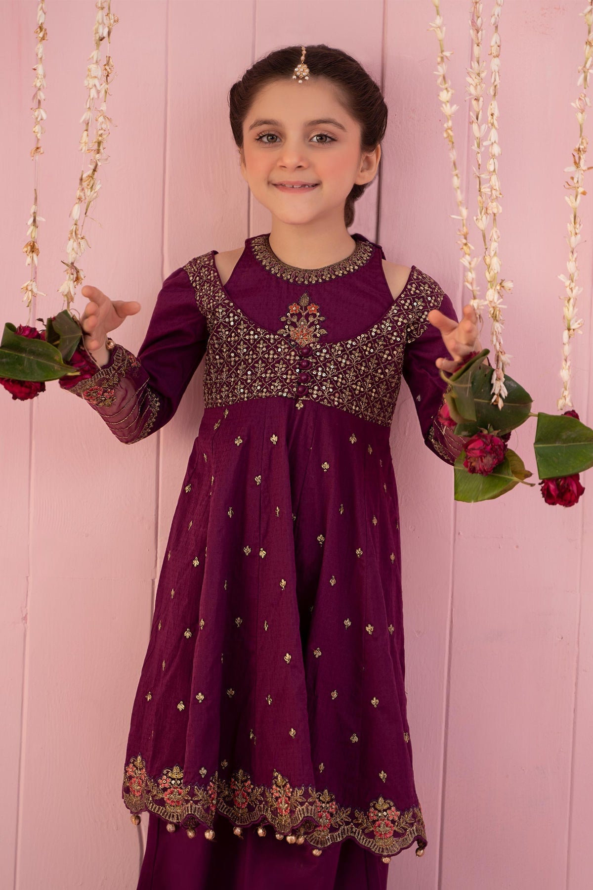 Maria B | Girls Eid Collection | MKD-EF24-21 by Designer Maria B - House of Maryam - Pakistani Designer Ethnic Wear in {{ shop.shopifyCountryName }}