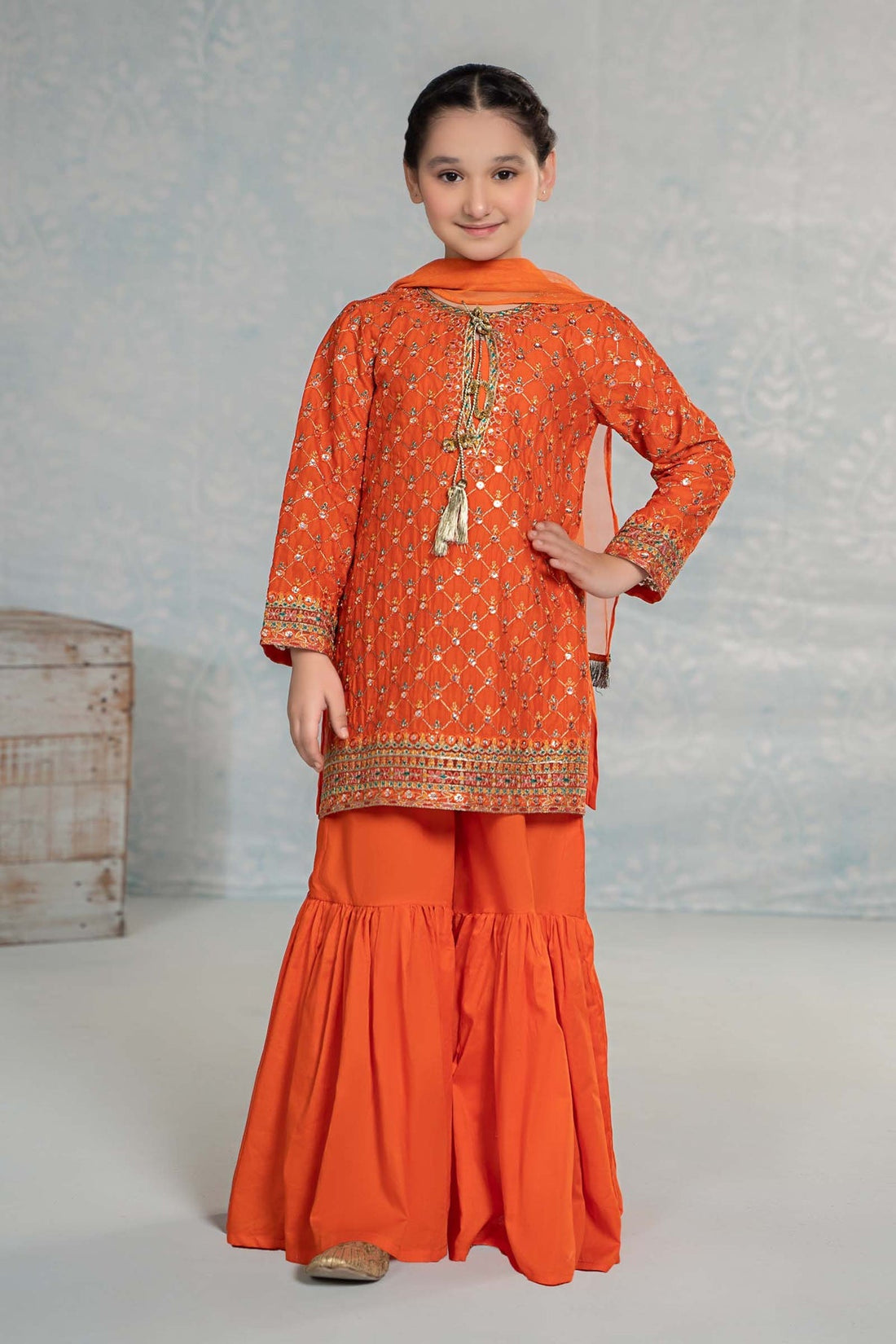 Maria B | Girls Eid Collection | MKD-EF24-09 by Designer Maria B - House of Maryam - Pakistani Designer Ethnic Wear in {{ shop.shopifyCountryName }}