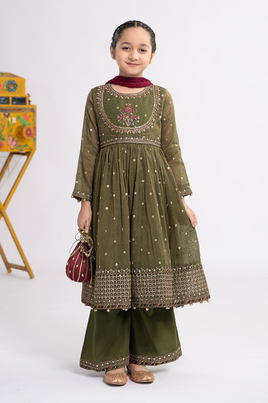 Maria B | Girls Eid Collection | MKS-EF24-33 by Designer Maria B - House of Maryam - Pakistani Designer Ethnic Wear in {{ shop.shopifyCountryName }}