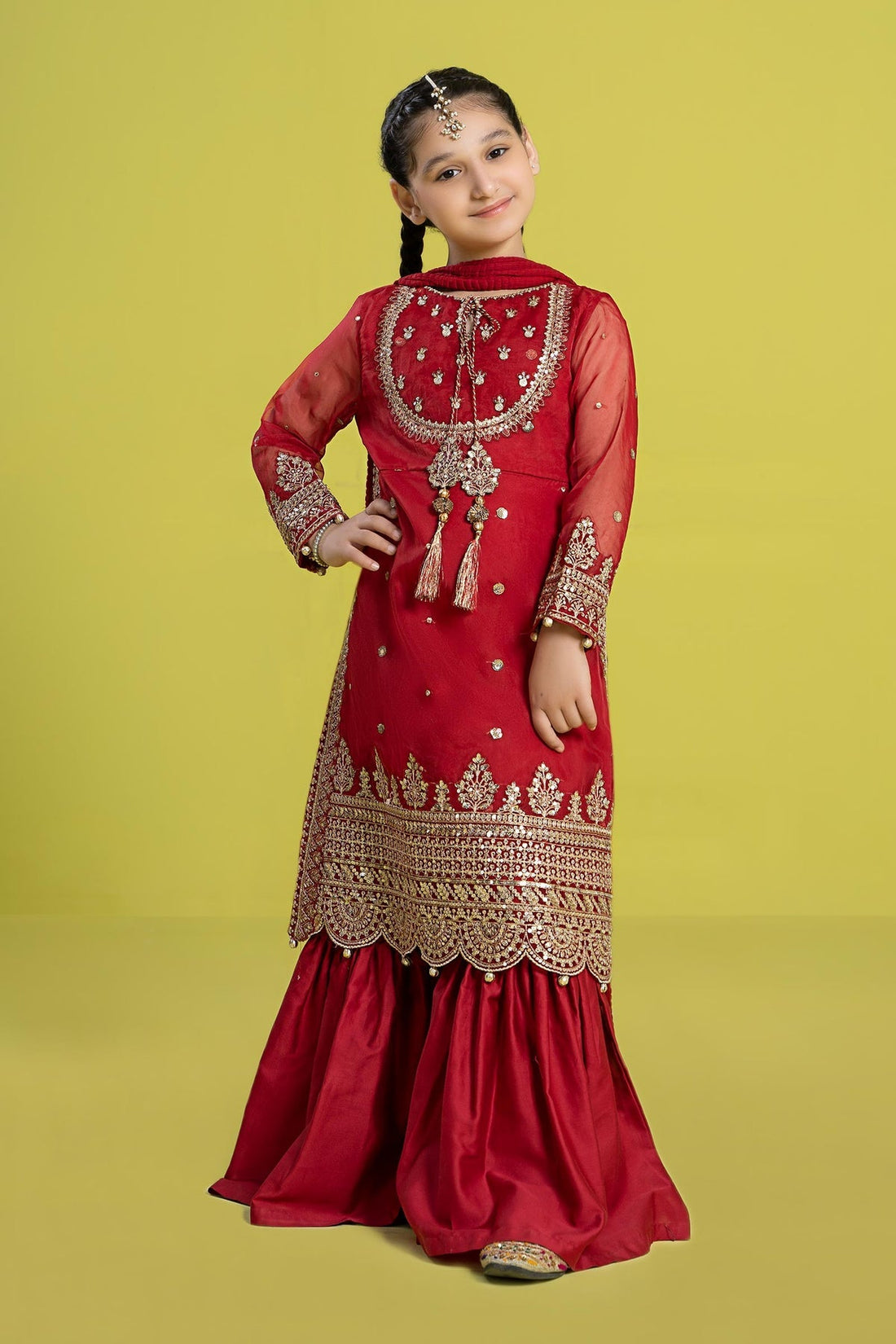 Maria B | Girls Eid Collection | MKS-EF24-37 by Designer Maria B - House of Maryam - Pakistani Designer Ethnic Wear in {{ shop.shopifyCountryName }}