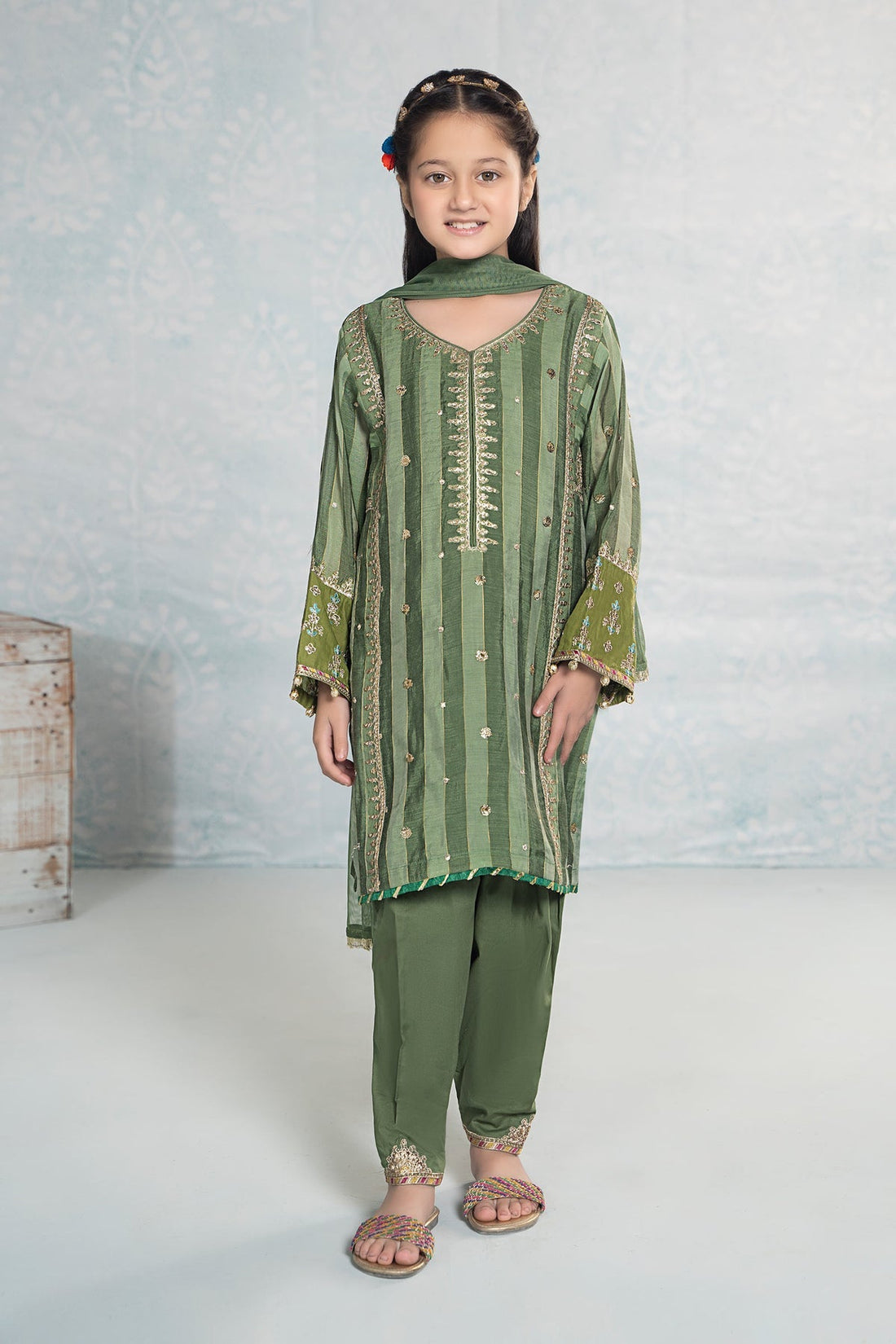 Maria B | Girls Eid Collection | MKD-EF24-03 by Designer Maria B - House of Maryam - Pakistani Designer Ethnic Wear in {{ shop.shopifyCountryName }}