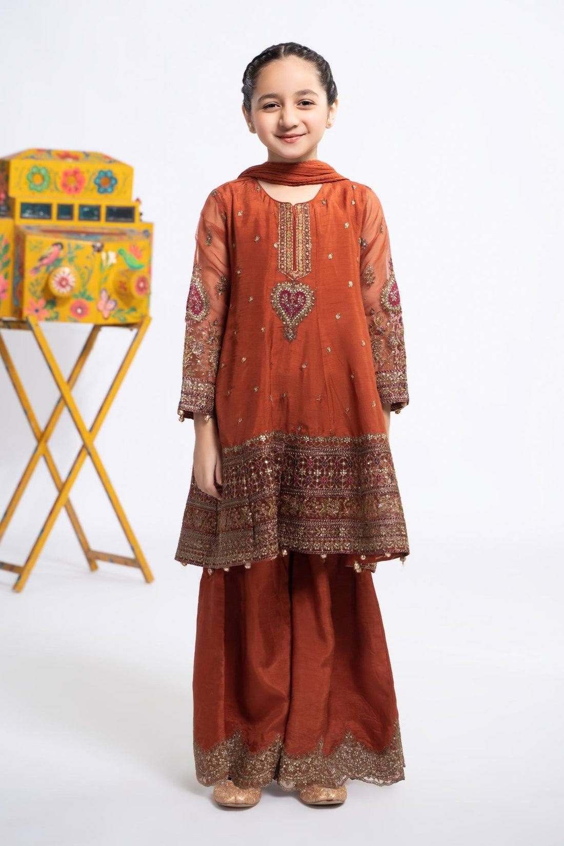 Maria B | Girls Eid Collection | MKS-EF24-46 by Designer Maria B - House of Maryam - Pakistani Designer Ethnic Wear in {{ shop.shopifyCountryName }}