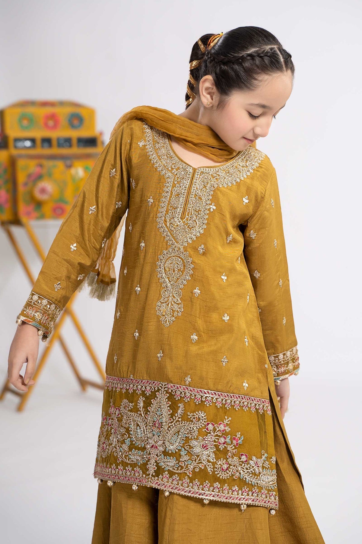 Maria B | Girls Eid Collection | MKS-EF24-09 by Designer Maria B - House of Maryam - Pakistani Designer Ethnic Wear in {{ shop.shopifyCountryName }}