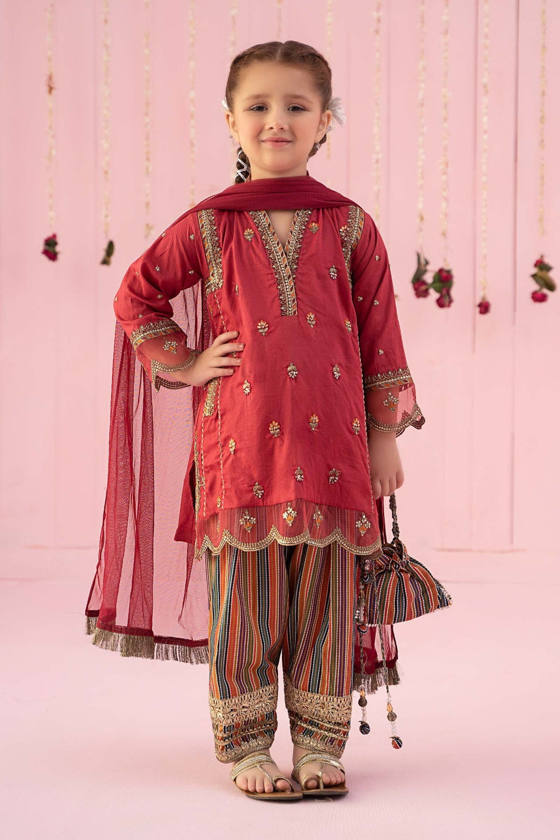 Maria B | Girls Eid Collection | MKD-EF24-05 by Designer Maria B - House of Maryam - Pakistani Designer Ethnic Wear in {{ shop.shopifyCountryName }}